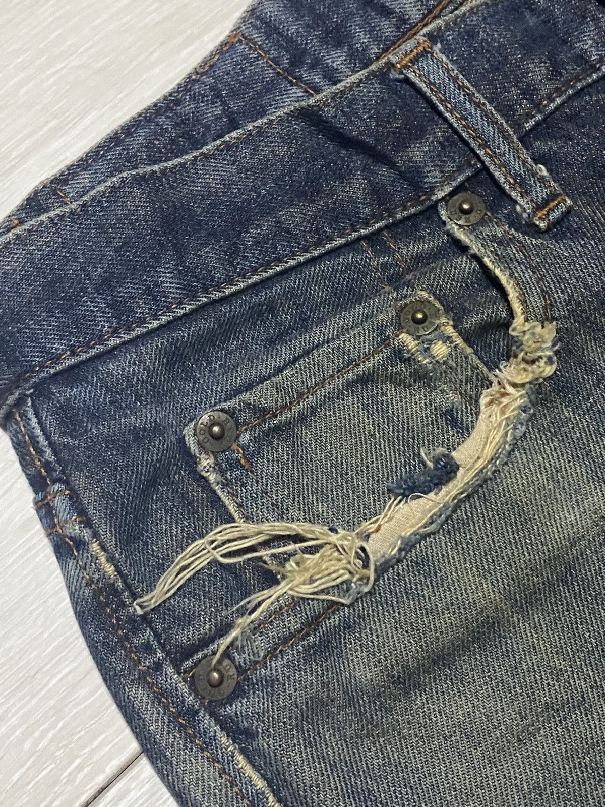 Hysteric Glamour Vintage Japanese Brand Gold Rush Bootcut Flare Jeans Size US 31 - 9 Thumbnail
