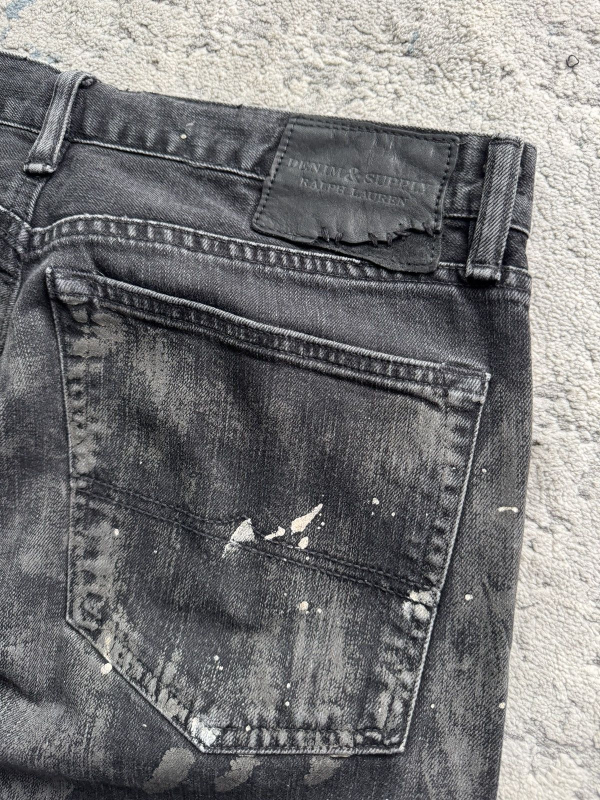 Denim & Supply Ralph Lauren Denim Supply Ralph Lauren Painted Printed Slim Jeans 36/34 Size US 36 / EU 52 - 9 Thumbnail