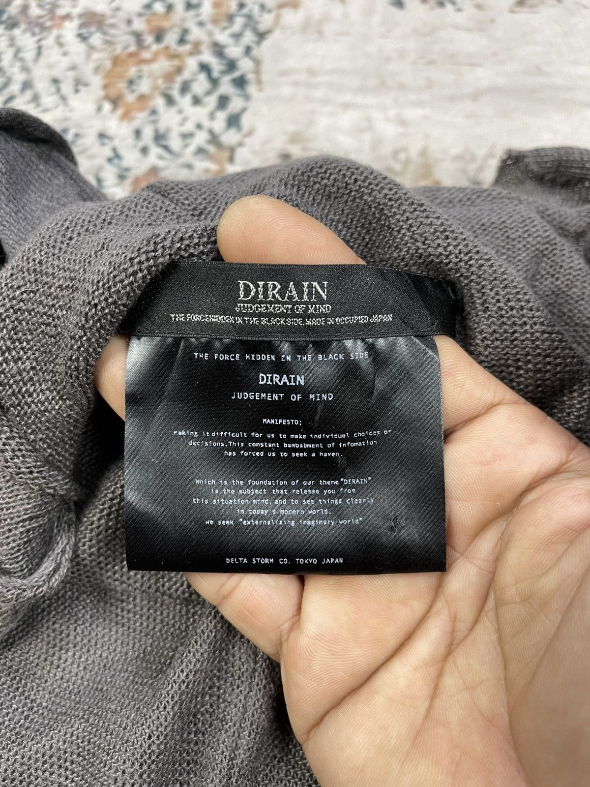 Dirain Dirain Judgement Of Mind 2D Shadow Waterfall Cardigan Size US S / EU 44-46 / 1 - 12 Thumbnail