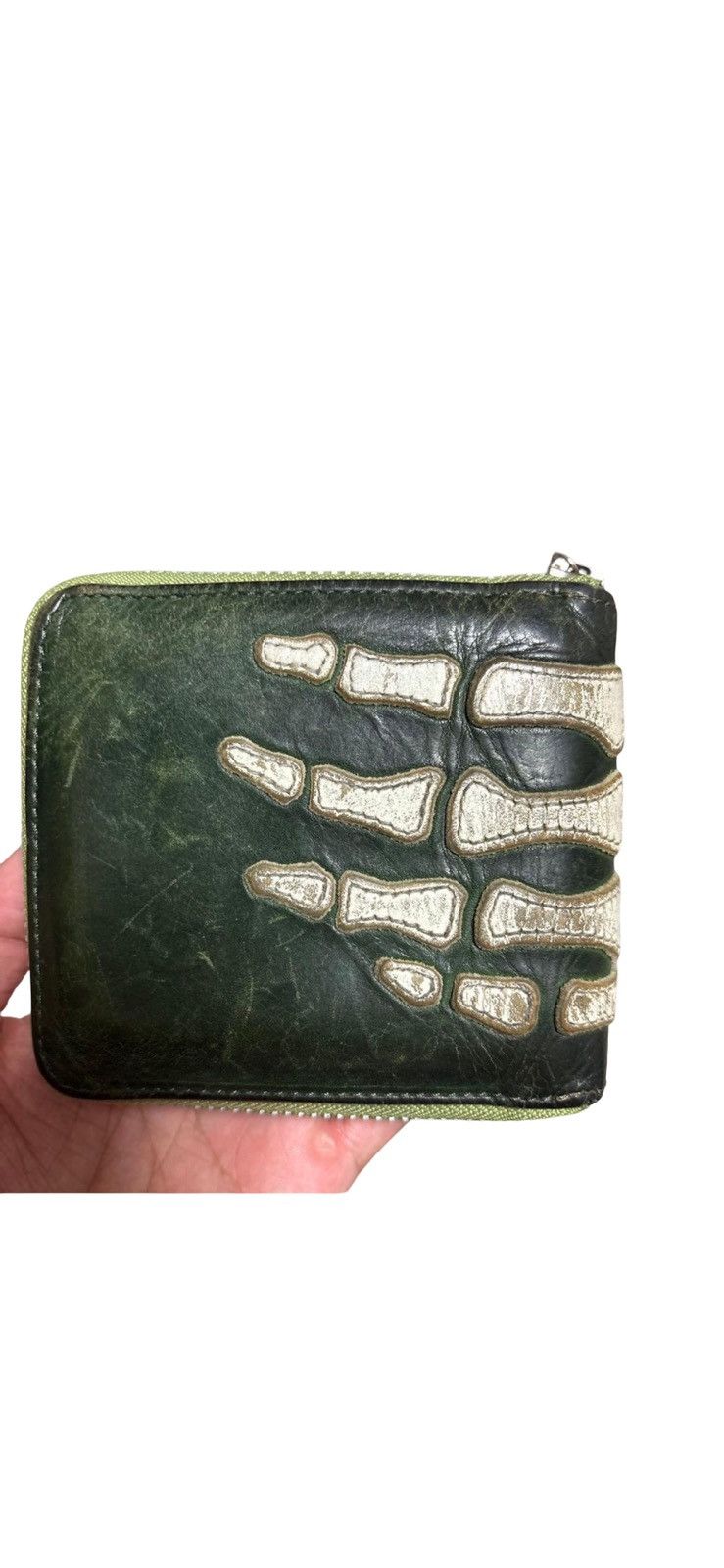 Kapital KAPITAL Thumb-Up Bone Hand Zip Wallet Size ONE SIZE - 2 Thumbnail