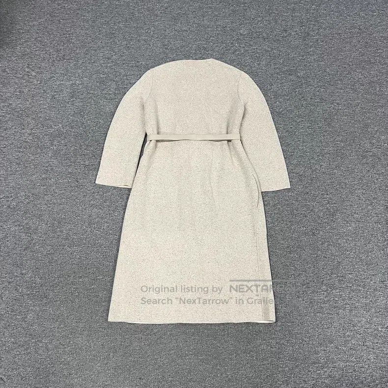 Hermes Hermes Oatmeal knit collarless coat Size XXS / US 00 / IT 34 - 2 Thumbnail