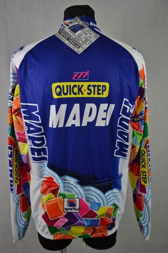 Vintage Vintage Sportful Mapei Quick-Step 2001 Cycling Jersey Size US XXL / EU 58 / 5 - 2 Thumbnail