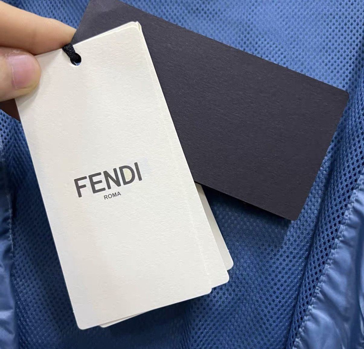 Fendi FENDI Blue Logo Printed Coat J41 Size XS / US 0-2 / IT 36-38 - 5 Thumbnail