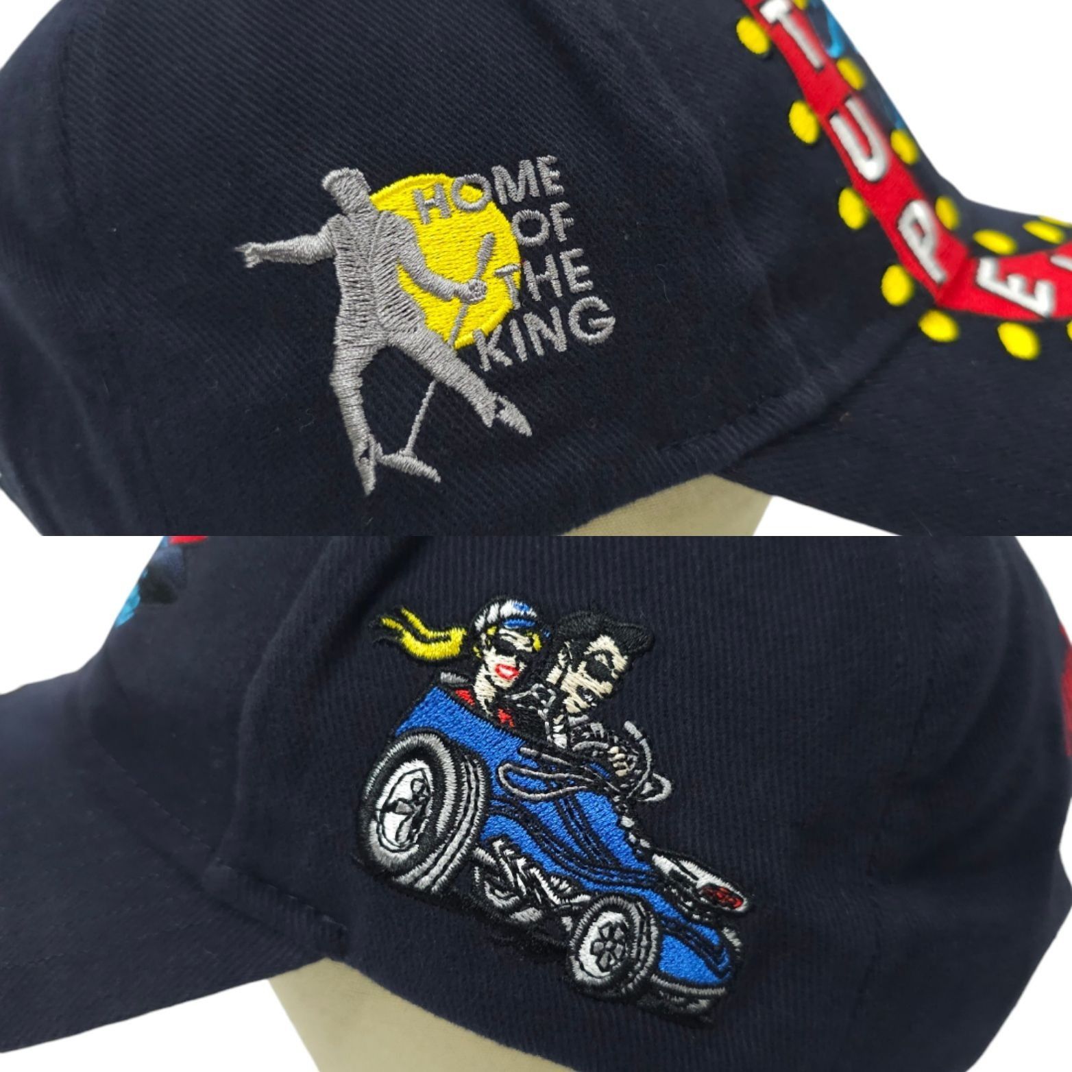Other Tupelo MS Blue Suede Cruise 2018 Elvis Classic Cars Cap Hat Size ONE SIZE - 7 Thumbnail
