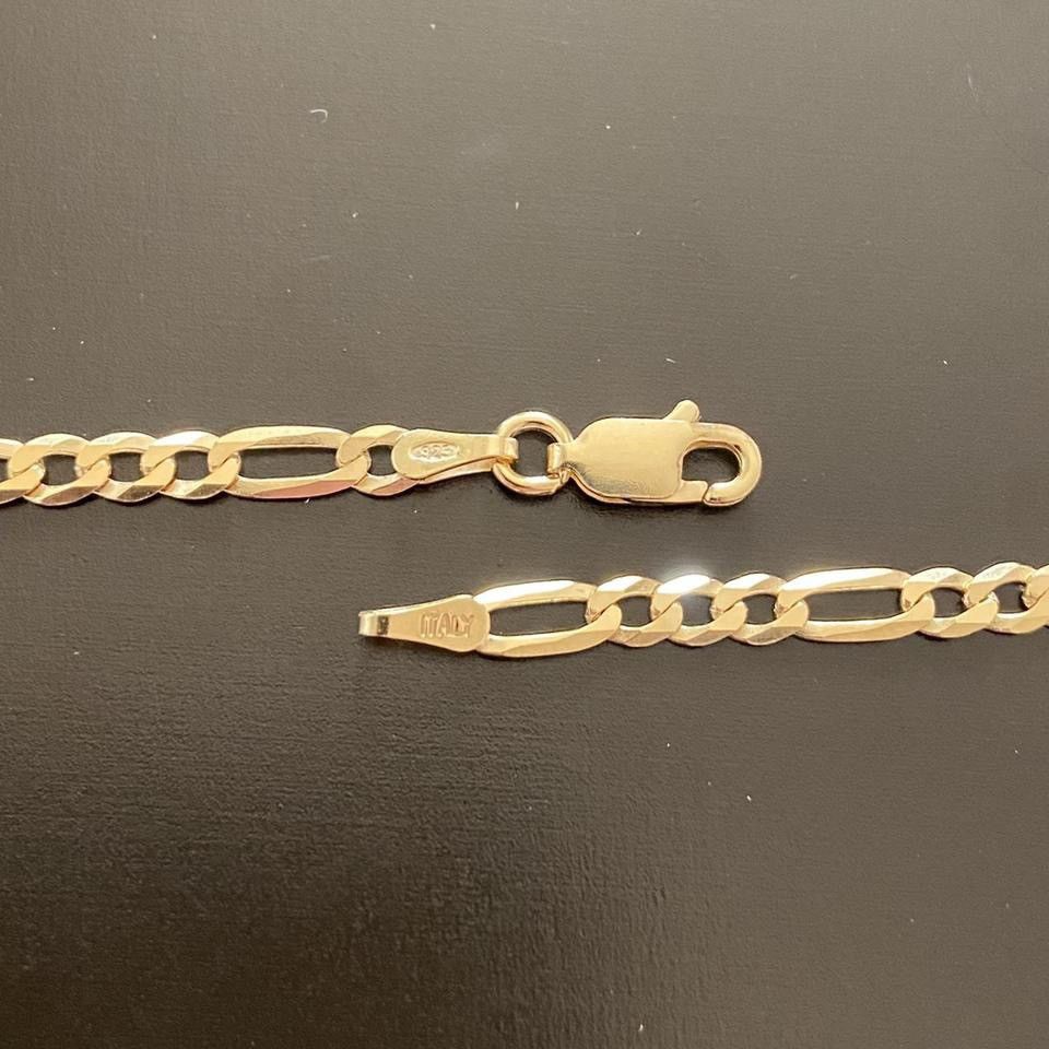Other Gold Chain 14k Gold Vermeil Figaro 20in 3mm Size ONE SIZE - 2 Thumbnail