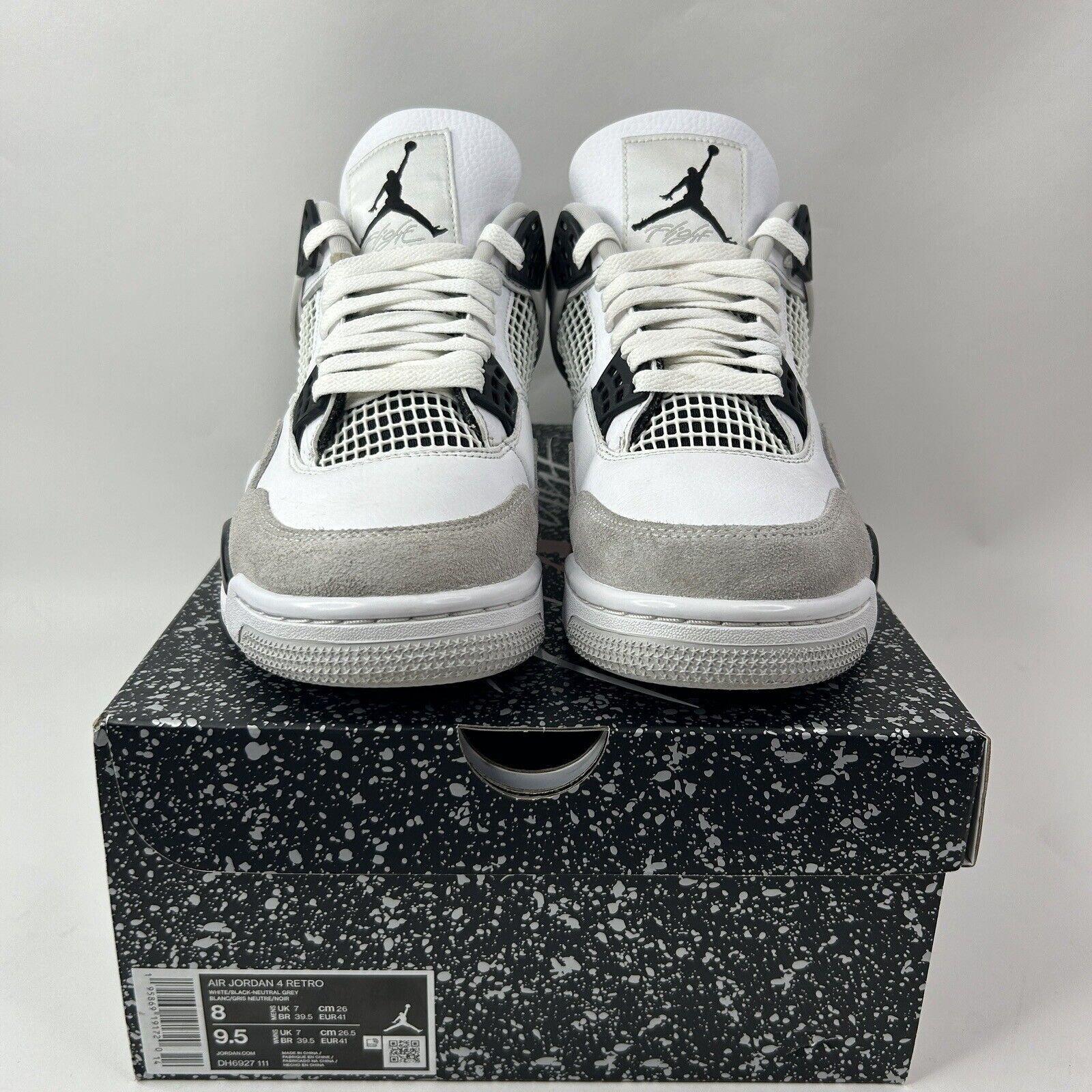 Nike Nike Air Jordan 4 Retro “Military Black White Grey” 2024 Size US 8 / EU 41 - 2 Thumbnail