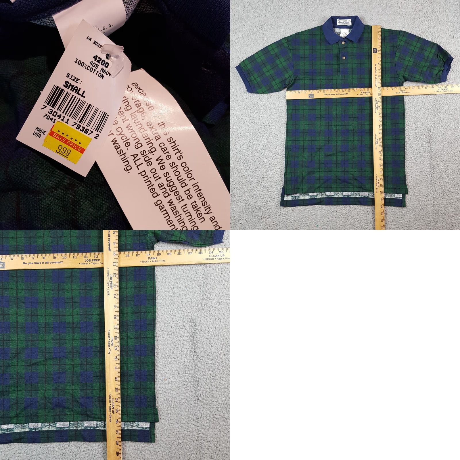 Vintage VINTAGE Hartwell Polo Shirt Men S Green Plaid Preppy 90s USA Made Button Collared Shirt Size US S / EU 44-46 / 1 - 8 Thumbnail