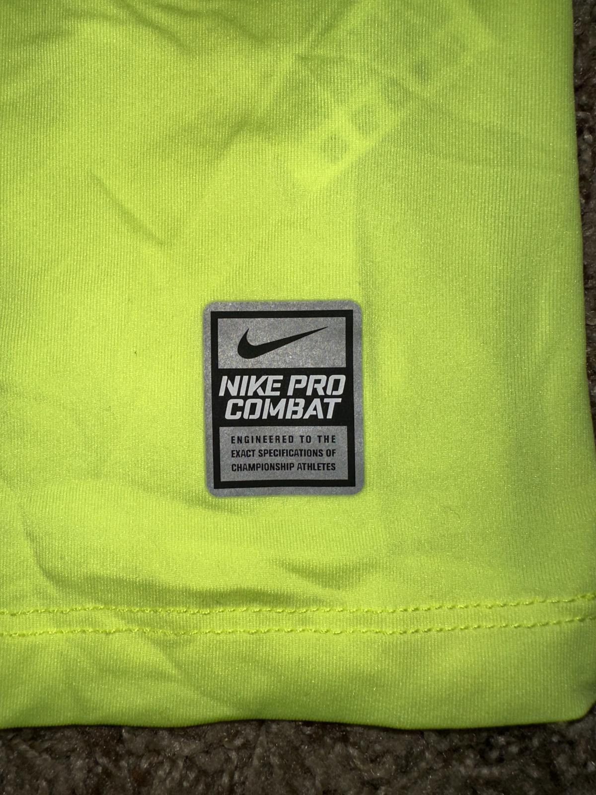 Nike Nike Men’s Dri Fit Pro Combat Fitted Volt Long Sleeve T-Shirt Size US S / EU 44-46 / 1 - 7 Thumbnail