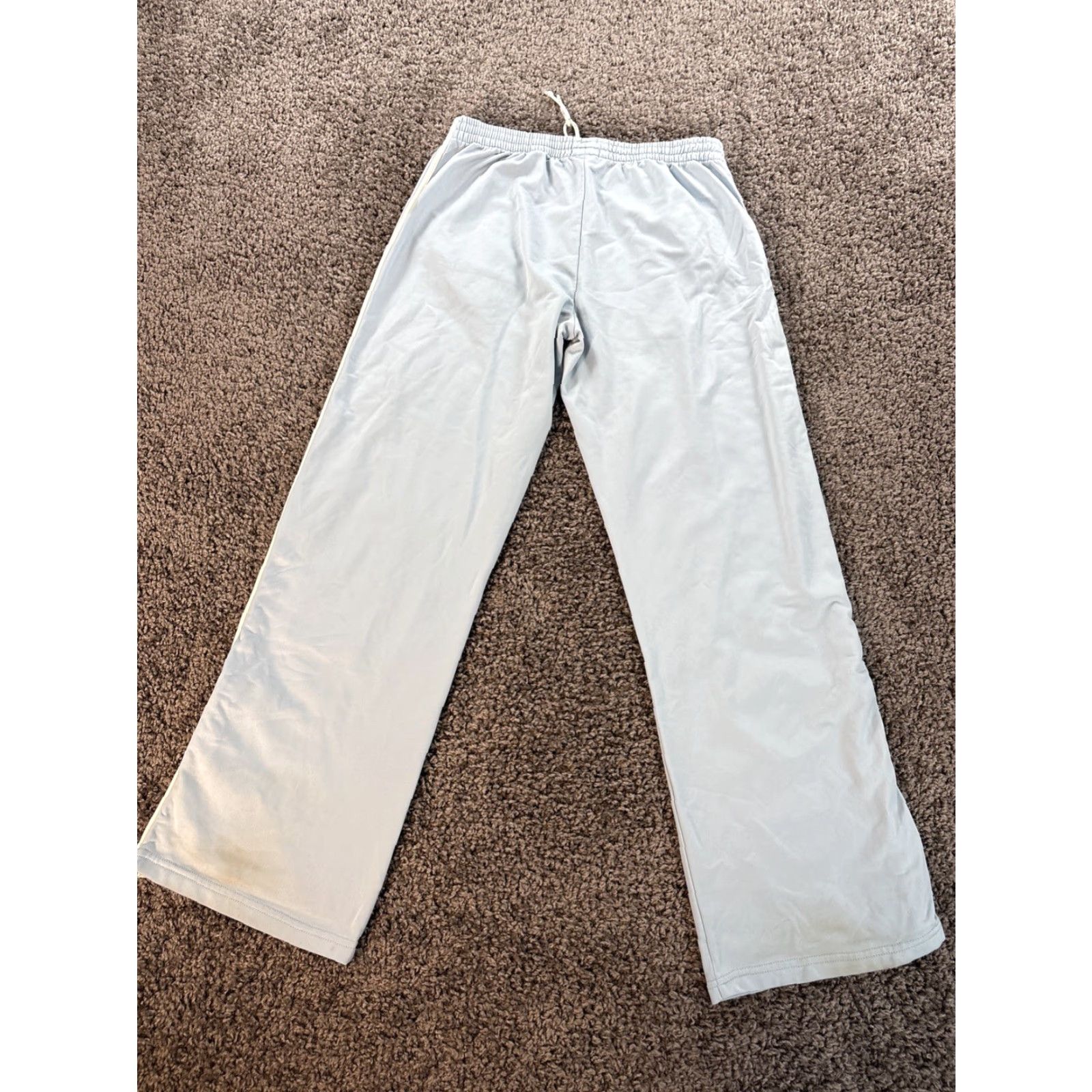 Vintage VINTAGE LEI Track Pants Womens XL Teal Baggy Wide Gym Side Stripe 90s Size 40" / US 18 - 6 Thumbnail