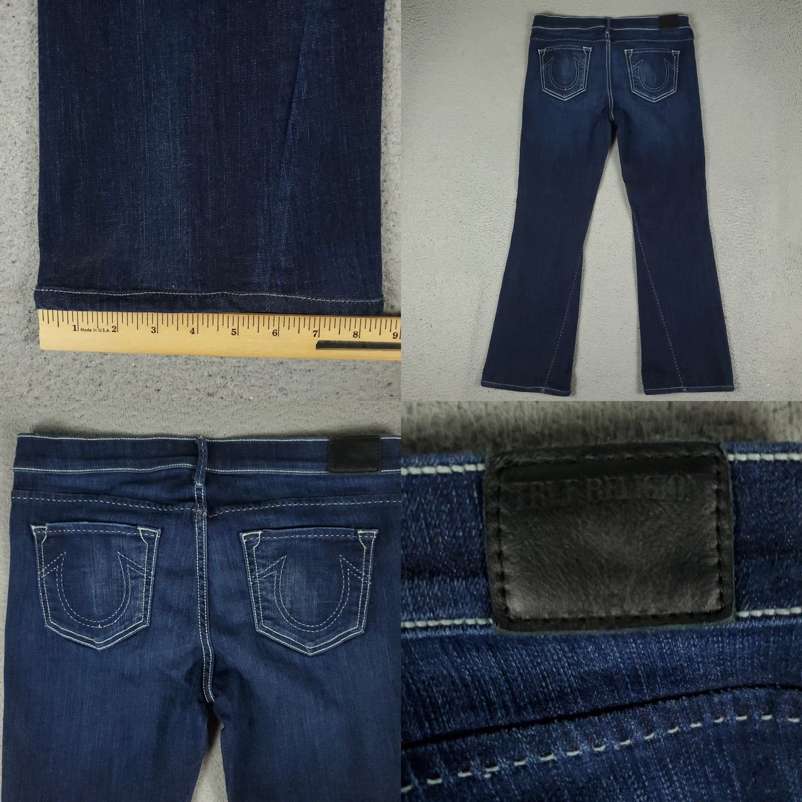 True Religion True Religion Jeans Womens Size 32x29 Blue Becca Bootcut Mid Rise Denim Size 24" / US 00 / IT 34 - 8 Thumbnail