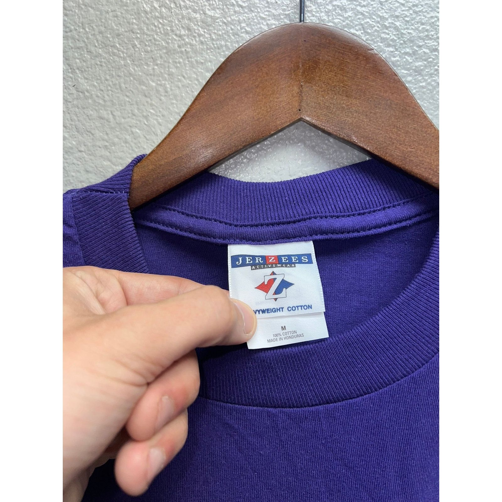 Jerzees Vintage Montana Shirt Willdflower Collection Purple Tee 90s Size US M / EU 48-50 / 2 - 5 Thumbnail