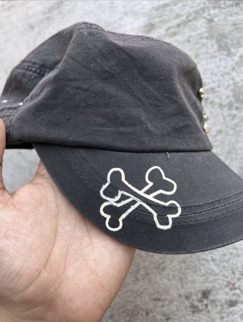 If Six Was Nine × Japanese Brand × Le Grande Bleu (L.G.B.) Skull Studed Gothic Caded Hat Punk Size ONE SIZE - 4 Thumbnail