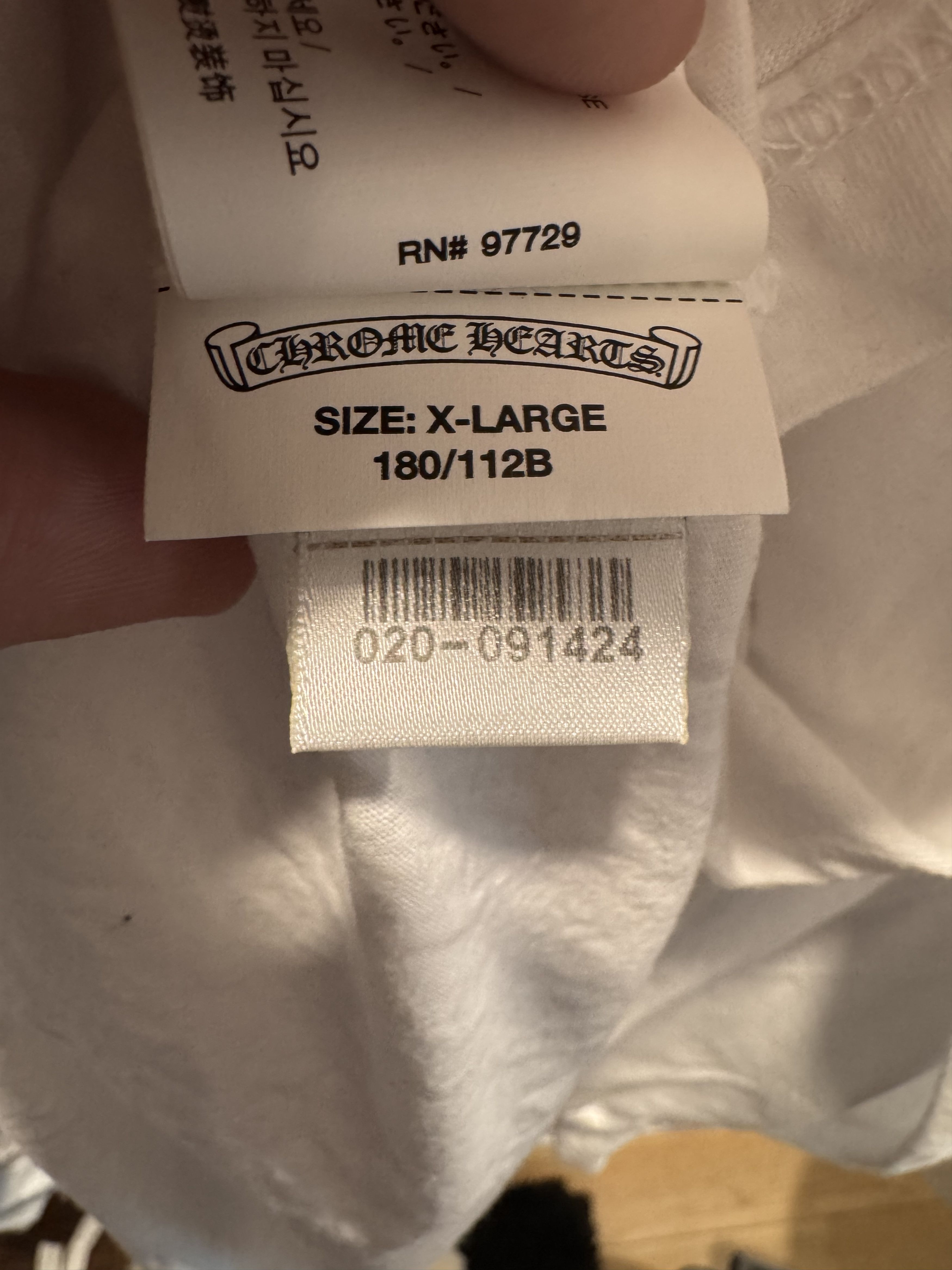 Chrome Hearts Chrome Hearts FOTI White L/S Size US XL / EU 56 / 4 - 7 Thumbnail