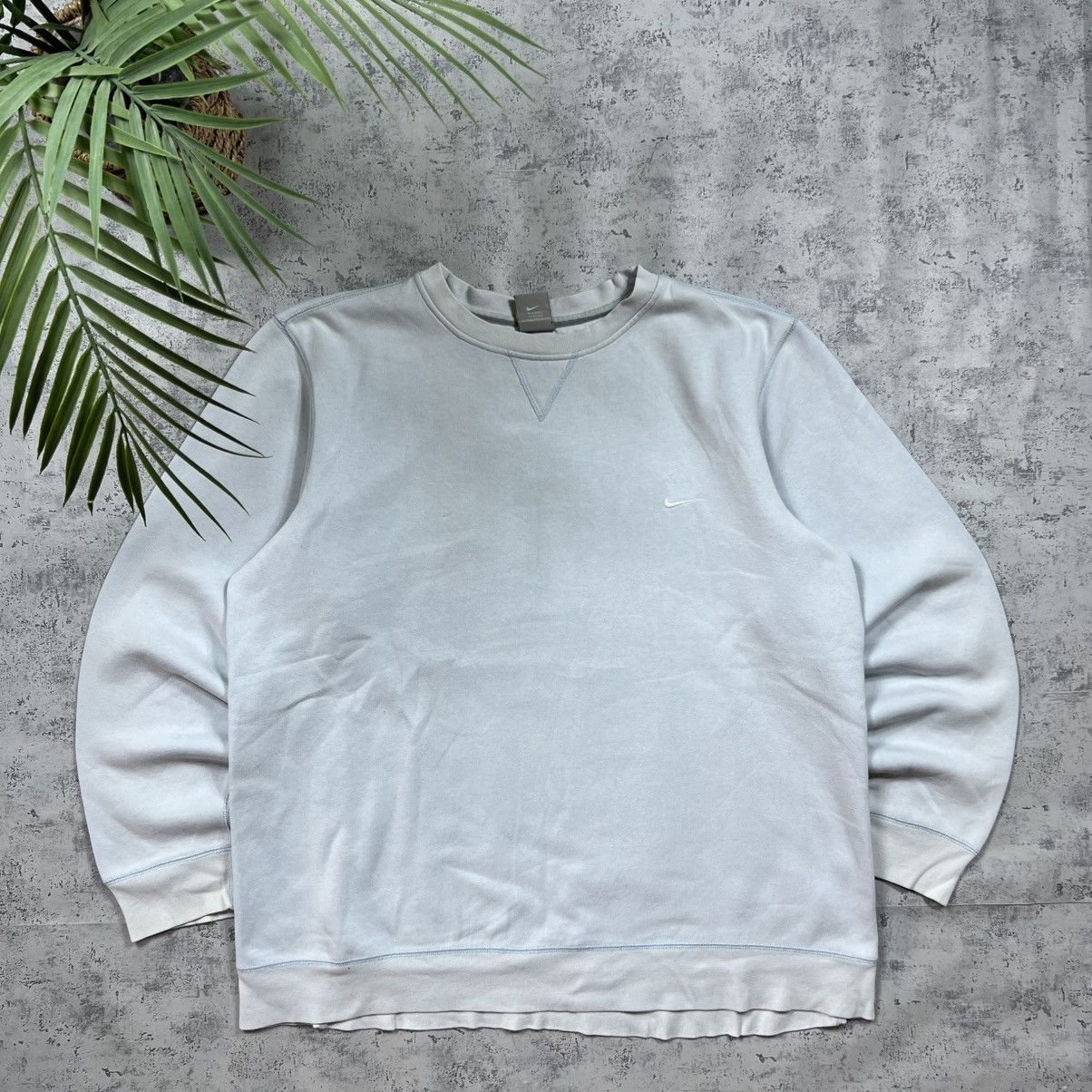 Nike 90s Nike Swoosh Vintage Y2K Oversized Blank Retro Sweatshirt Size US L / EU 52-54 / 3 - 1 Thumbnail