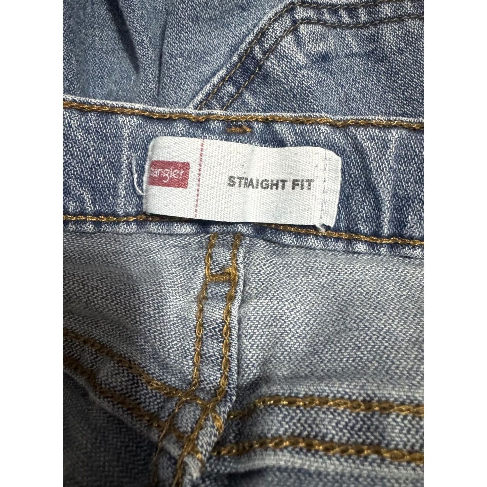 Wrangler Wrangler Jeans Straight Fit 27 28 Blue Women Regular Size 14 27in 28in Denim Cotton Button Size 27" / US 4 / IT 40 - 2 Thumbnail