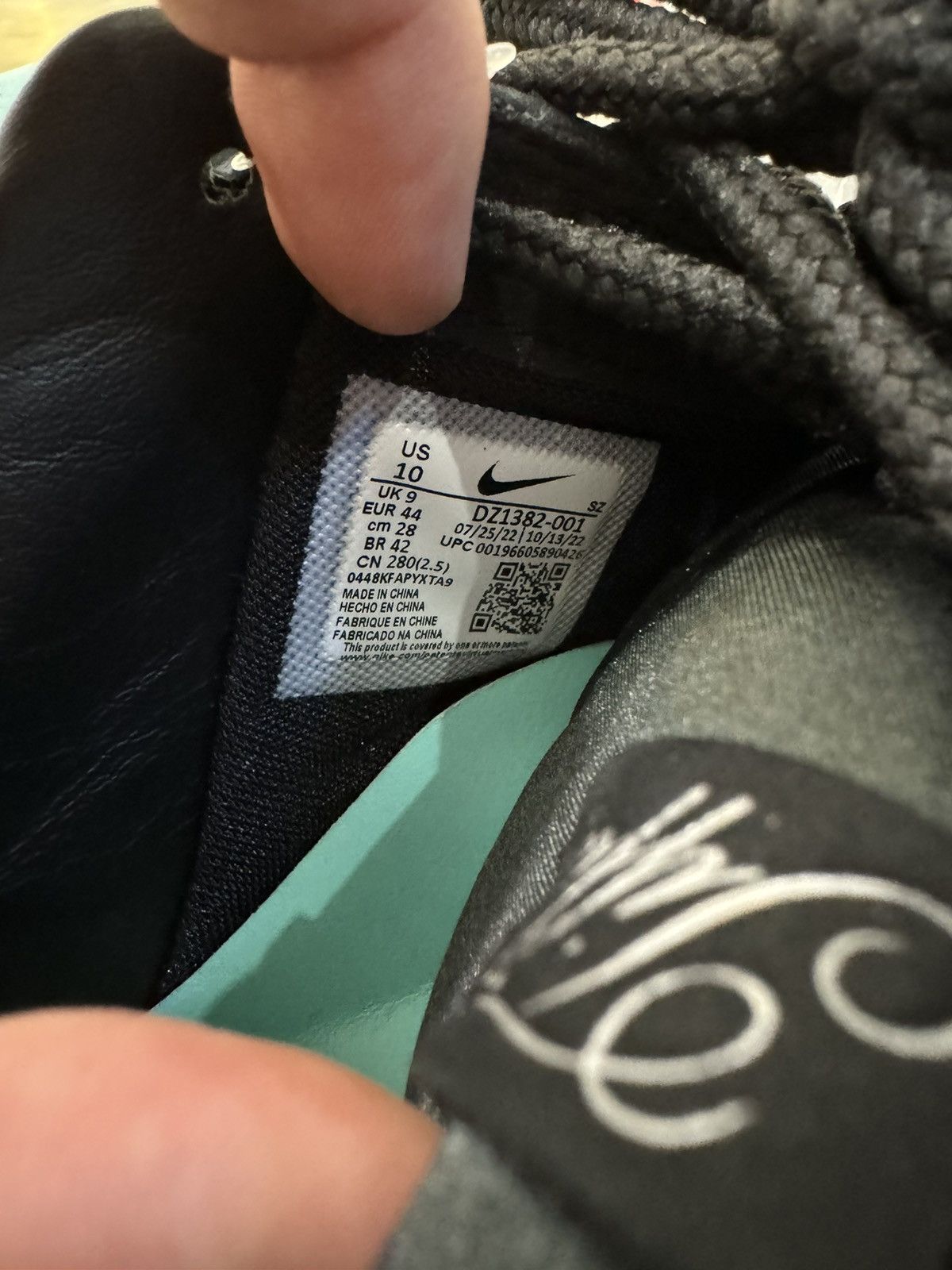 Nike × Tiffany & Co. Nike air force 1 low Tiffany & Co 1837 Size US 10 / EU 43 - 4 Thumbnail