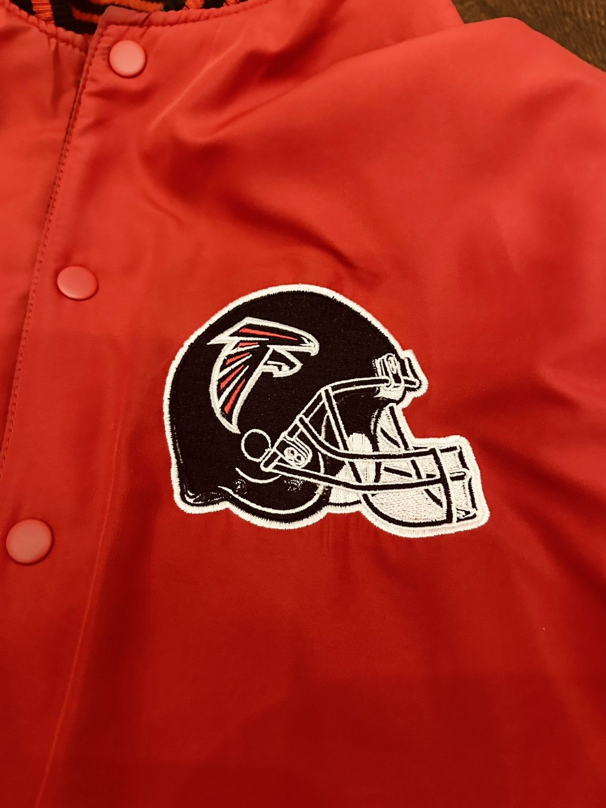 NFL NFL Atlanta Falcons Wool Leather Reversible Jacket-Size LRG Size US L / EU 52-54 / 3 - 14 Thumbnail