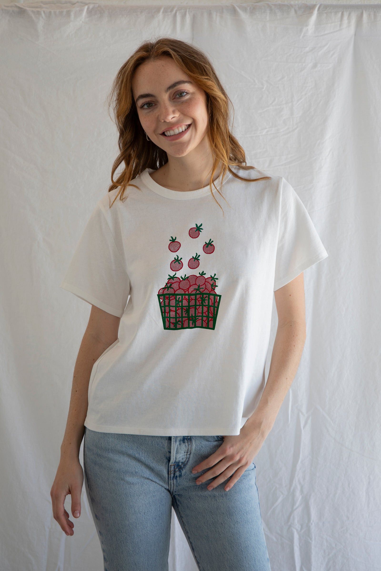 The Unbranded Brand Tomato Shirt, Vegetable Shirt, Foodie Gardening Gift Size L / US 10 / IT 46 - 2 Thumbnail