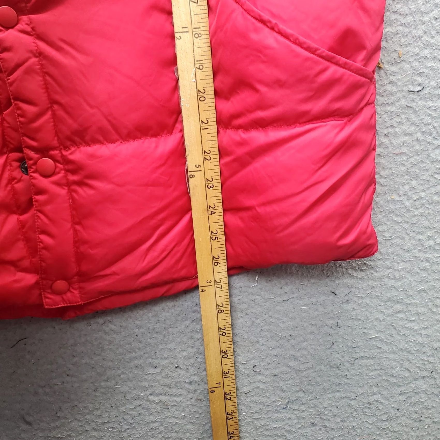 Lands' End Lands' End Goose Down Puffer Jacket Mens Large Red Lined Mock Neck Snap Front Jacket Size US L / EU 52-54 / 3 - 3 Thumbnail