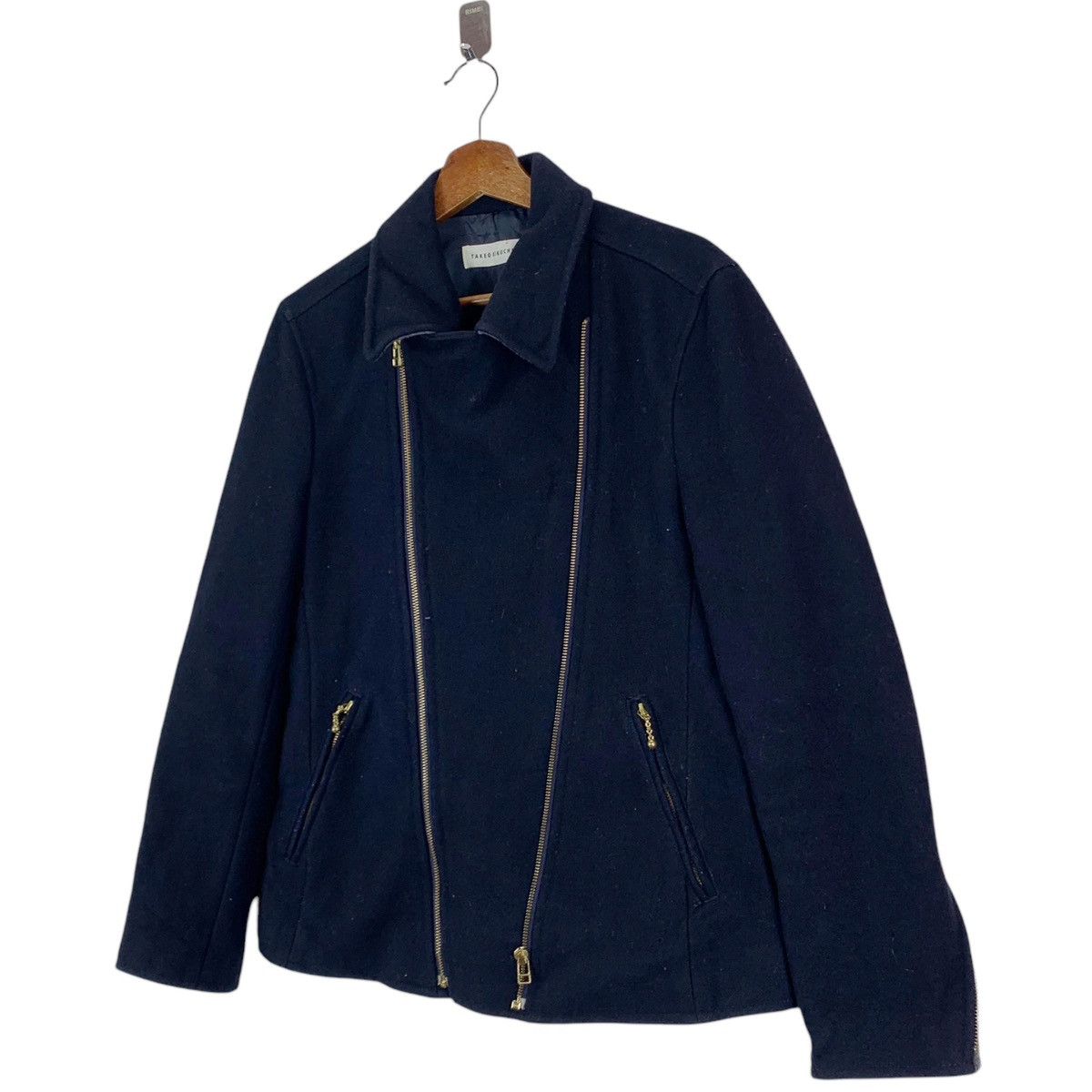 VINTAGE TAKEO KIKUCHI ASYMMETRICAL WOOL JACKET