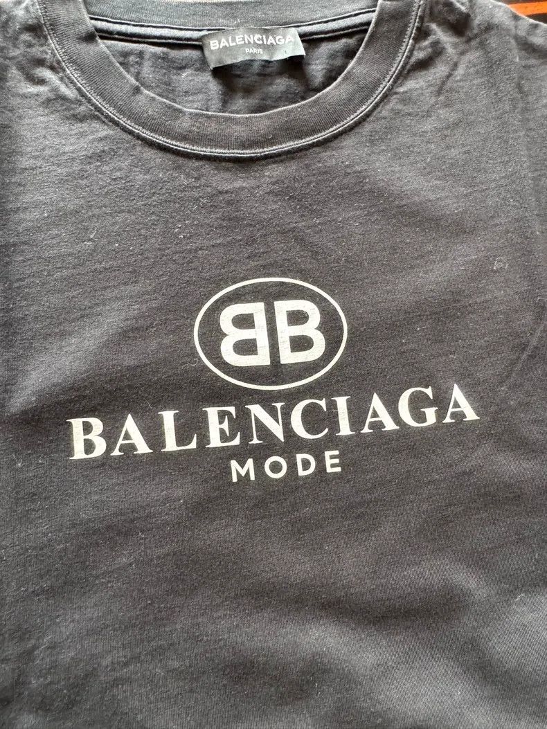 Balenciaga Balenciaga Black Short Sleeve T-Shirt Size US XL / EU 56 / 4 - 3 Thumbnail
