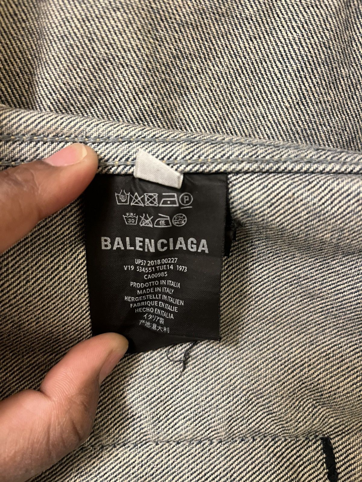 Balenciaga Balenciaga denim jean jacket Size US S / EU 44-46 / 1 - 3 Thumbnail
