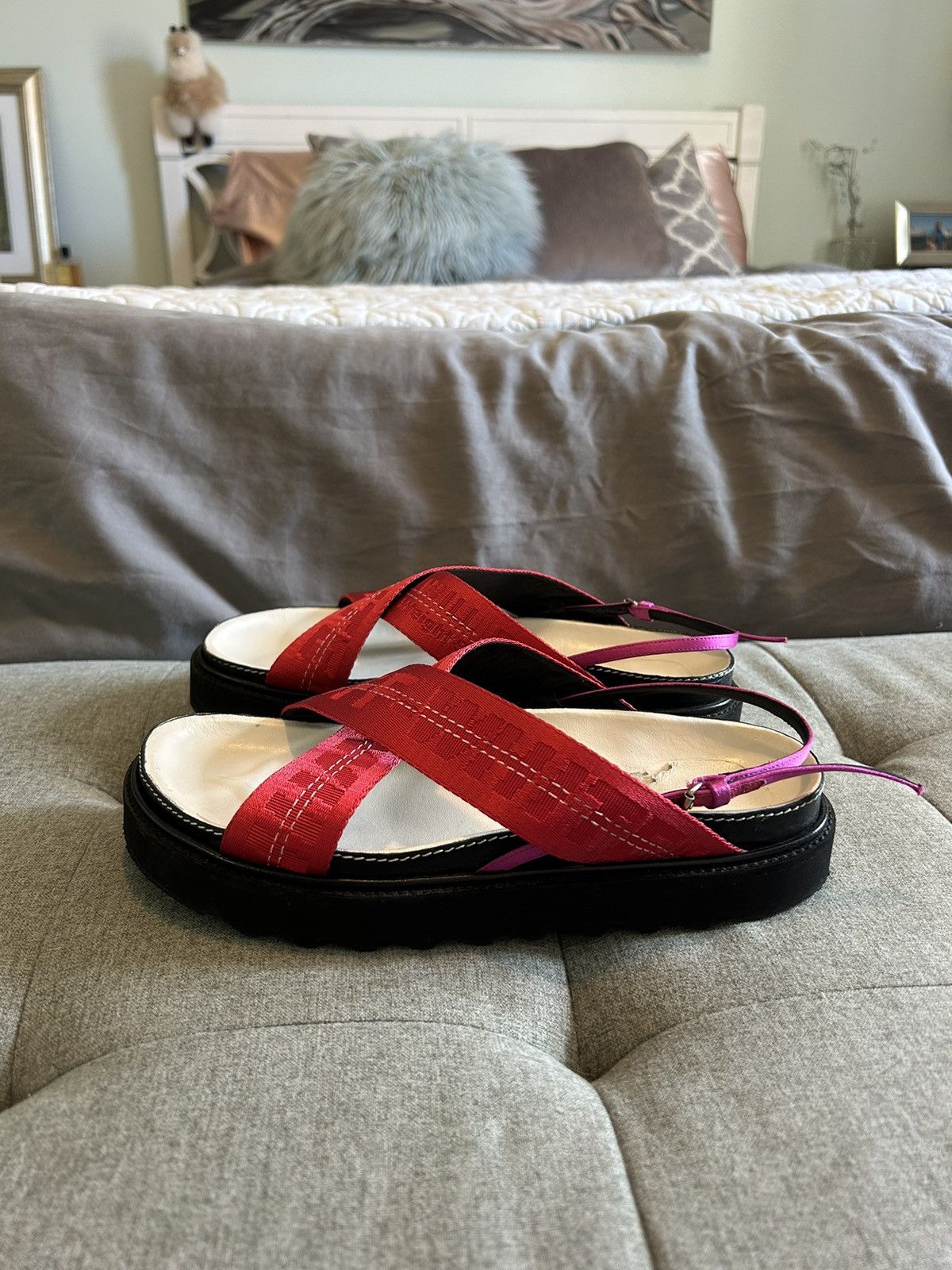 Off-White Off-White c/o Virgil Abloh INDUSTRIAL BAIL SANDALS Size US 7 / IT 37 - 1 Thumbnail