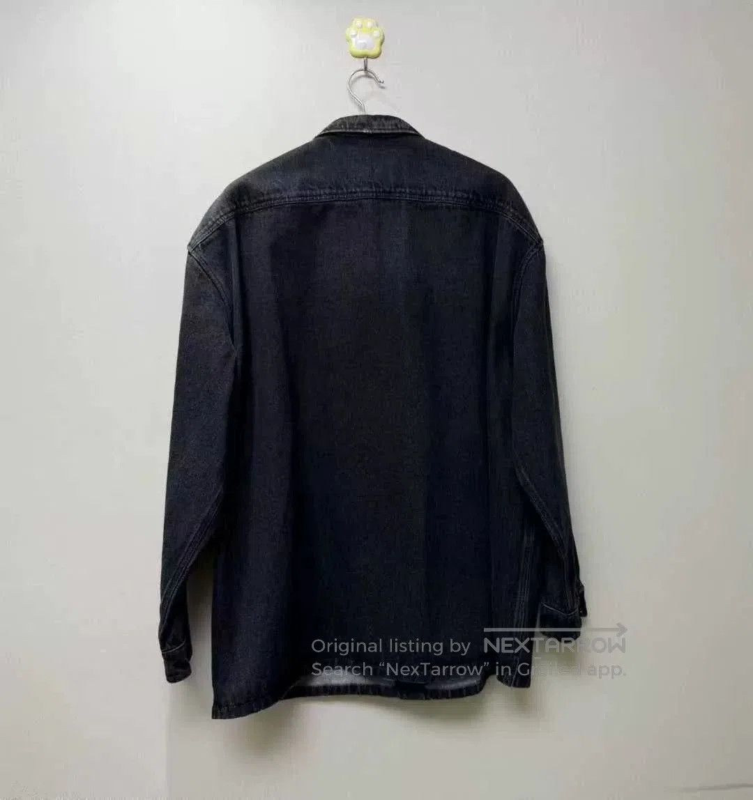 Prada prada black vintage logo denim jacket xl. Size US XL / EU 56 / 4 - 4 Thumbnail
