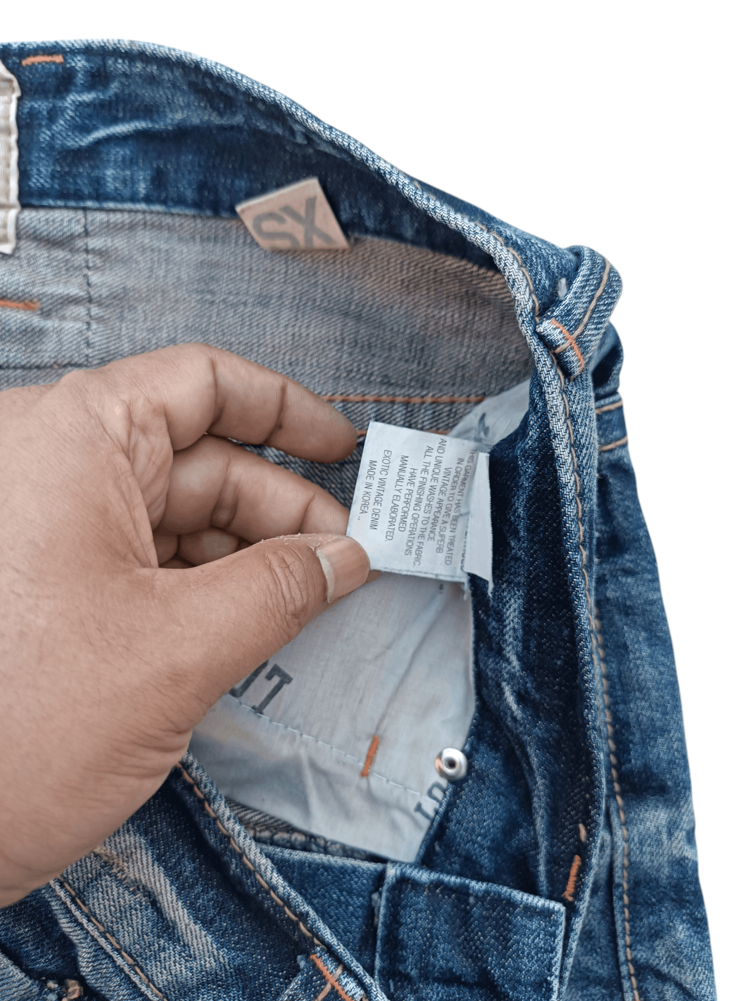 Japanese Brand Lolita 79 Jeans Distress Faded Blue Denim Size US 30 / EU 46 - 12 Thumbnail
