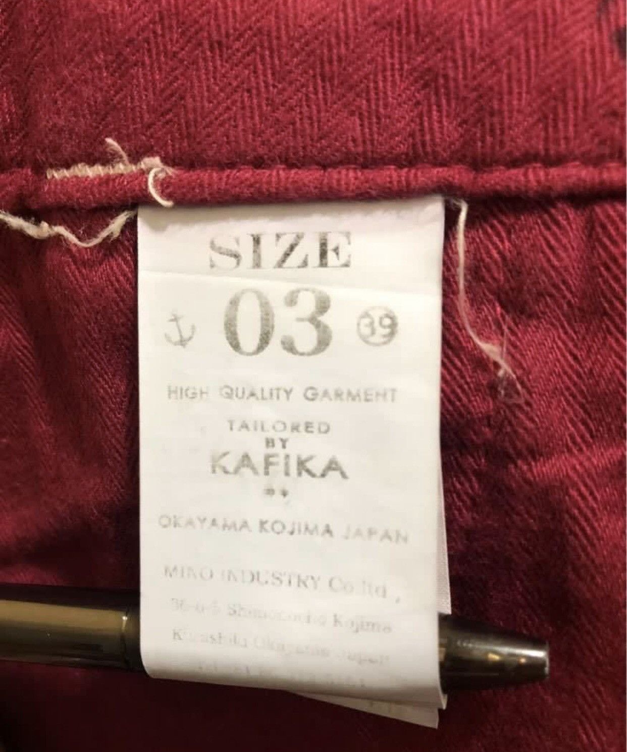 Japanese Brand Kafika Okayama Kojima Japan Size US 32 / EU 48 - 8 Thumbnail