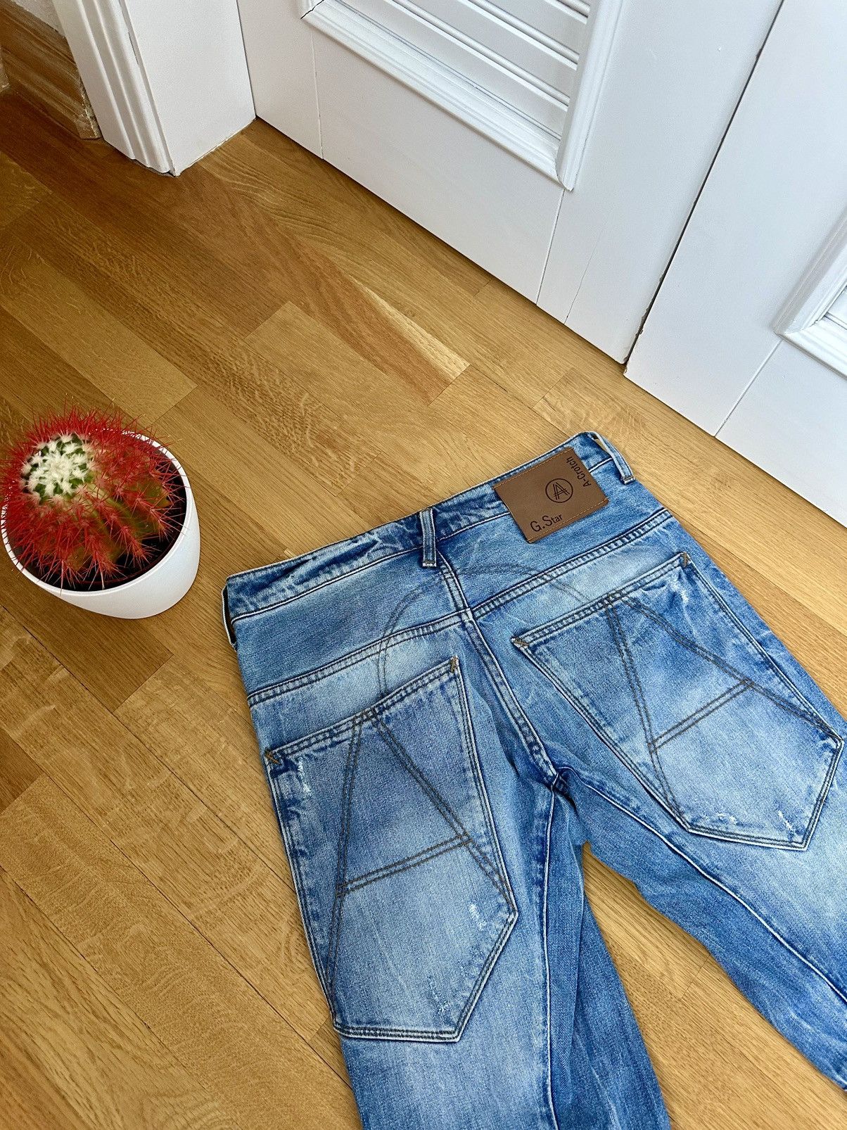 Faded Denim G-star Y2K Style Jeans