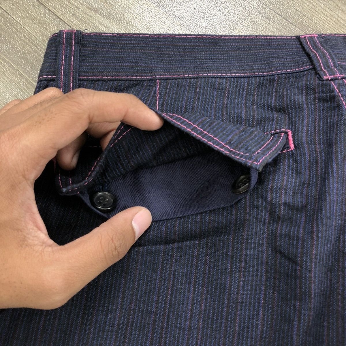 Comme des Garcons × Comme des Garcons Homme × Comme des Garcons SHIRT 🇯🇵 Comme Des Garcons Homme CDG Striped Pants Size US 31 - 16 Thumbnail