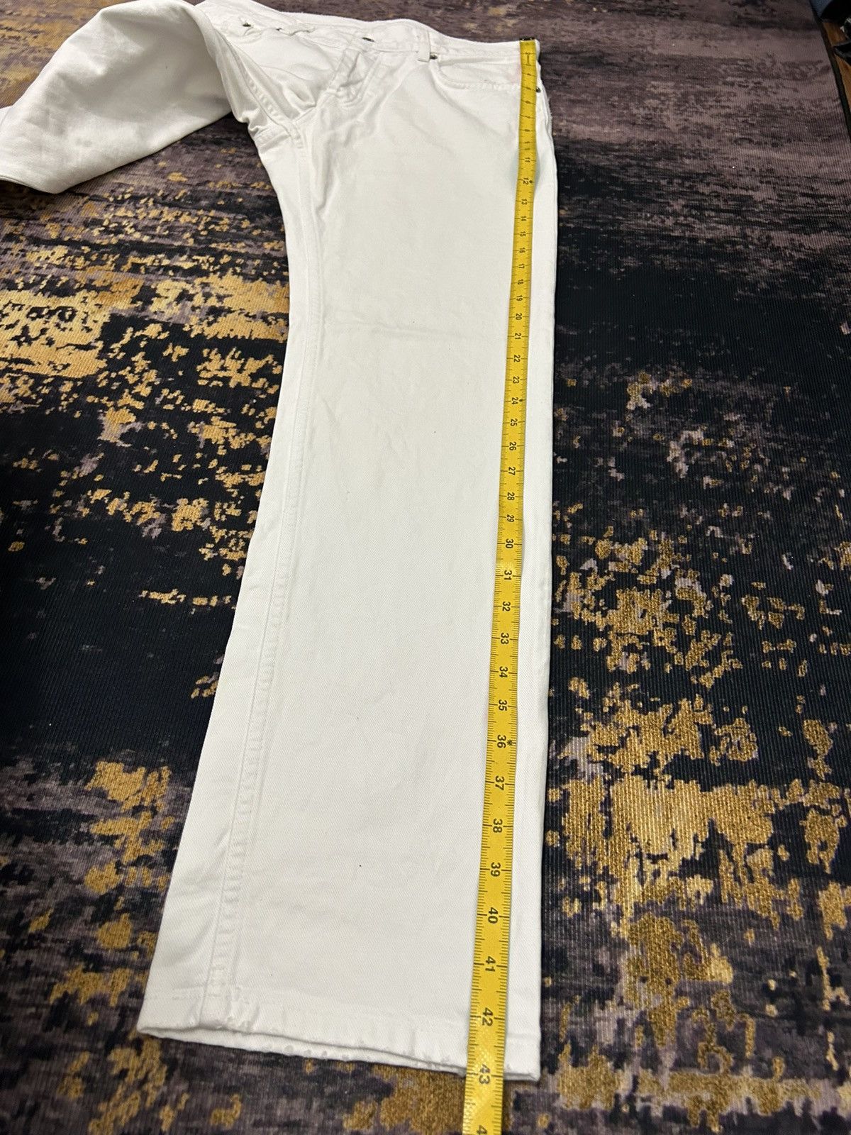 Helmut Lang Helmut Lang White Vintage Broken Denim Size US 32 / EU 48 - 25 Thumbnail