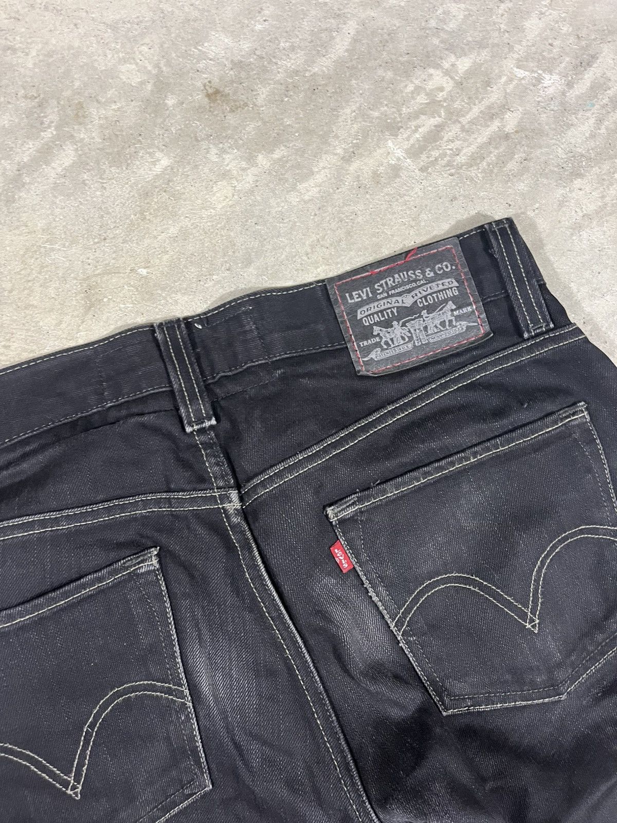Levi's Vintage Levis 511 Faded Black Skinny Jeans Size US 32 / EU 48 - 6 Thumbnail