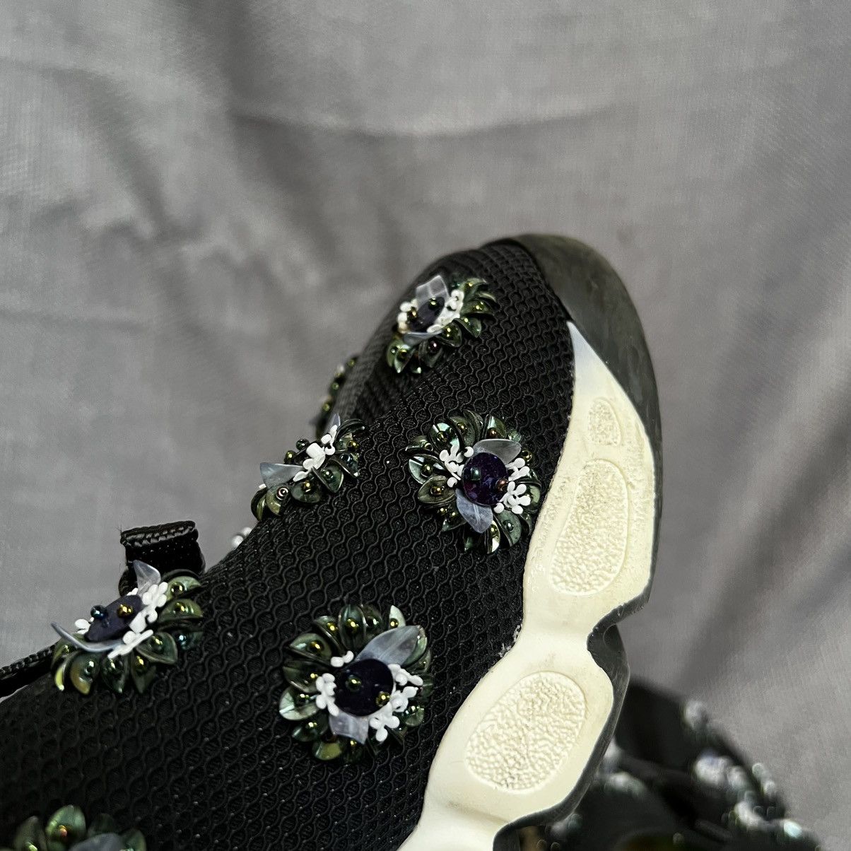 Dior Dior Fusion Embellished Mesh Sneakers Black Size US 8 / IT 38 - 15 Thumbnail