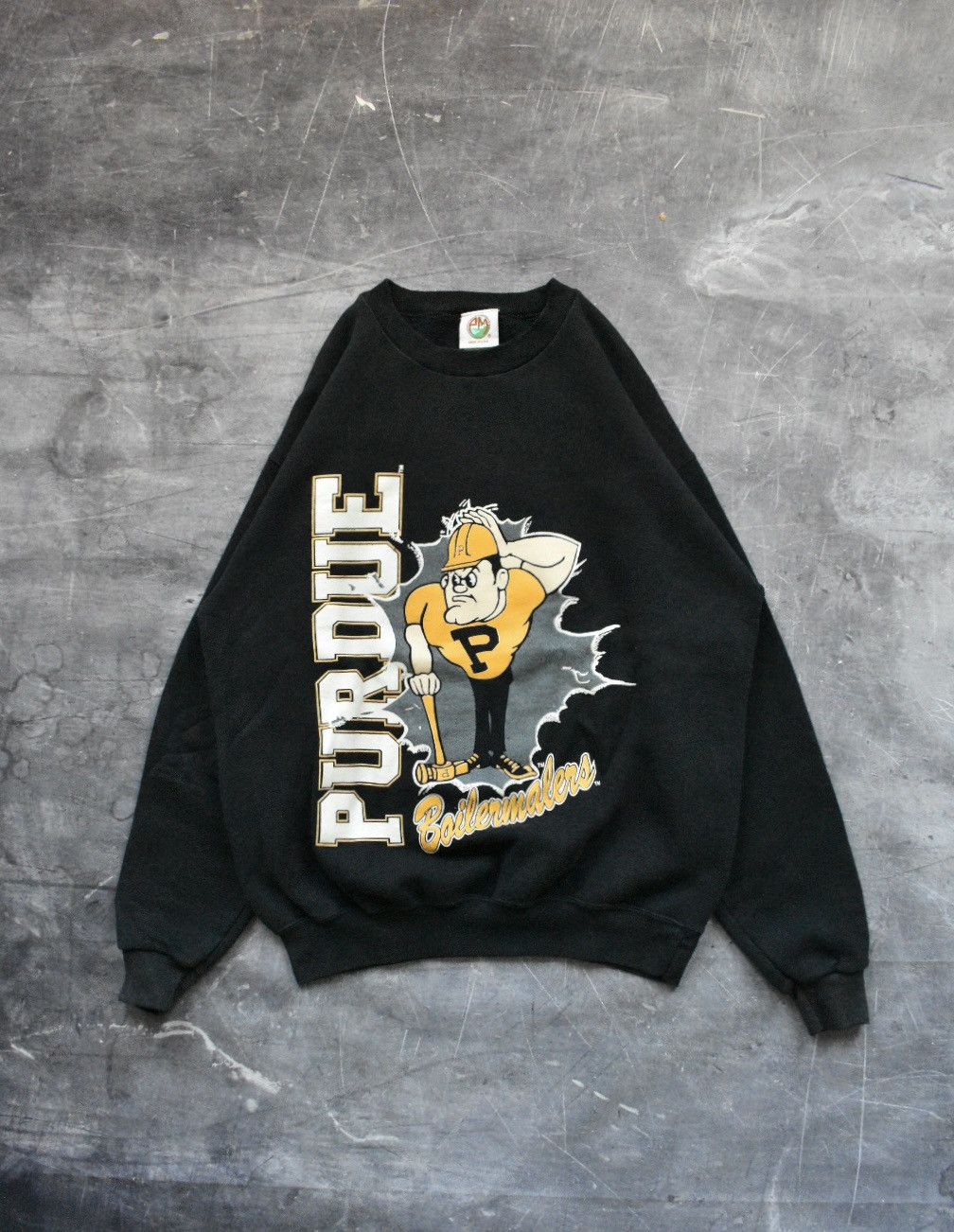 NCAA Vintage 90s Purdue University Boilermakers Sweatshirt (L) Size US L / EU 52-54 / 3 - 1 Thumbnail