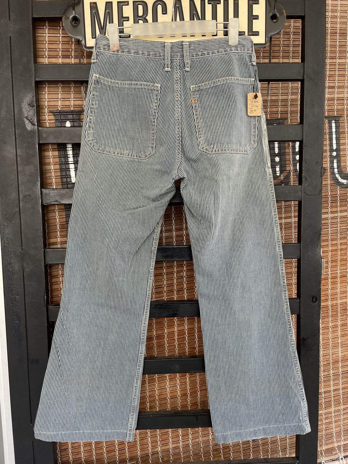 45rpm × Japanese Brand × Vintage 45rpm Hickory Stripe Work Cotton Pants Size US 30 / EU 46 - 3 Thumbnail