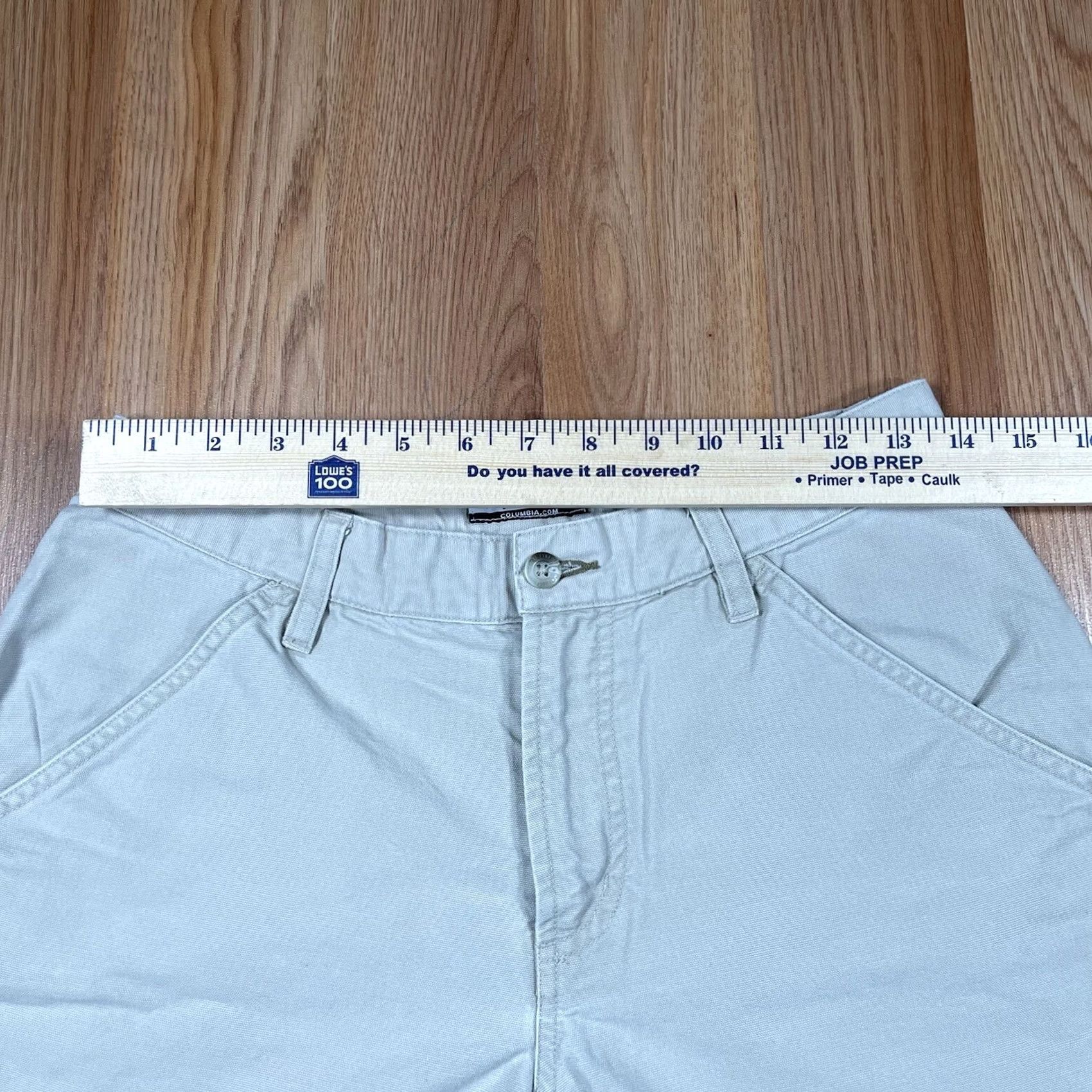 Vintage Columbia Sportswear Company Womens Shorts 8 Beige Flat Front Khaki Chino Slacks Size 30" / US 8 / IT 44 - 3 Thumbnail