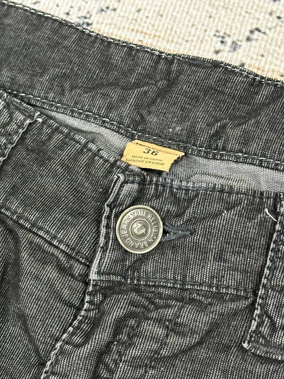 True Religion True Religion Velvet Black Avant Garde Baggy Jeans Denim Size US 36 / EU 52 - 5 Thumbnail