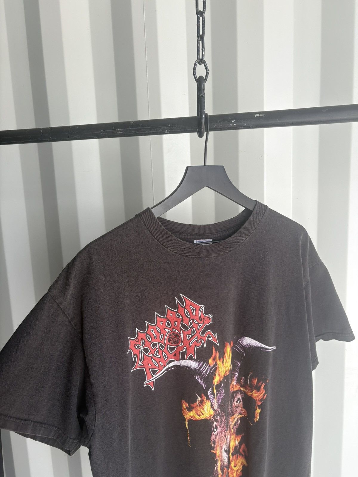Band Tees Morbid Angel Thrashed Sun Faded Distressed ERD GRUNGE WCC Size US XL / EU 56 / 4 - 4 Thumbnail