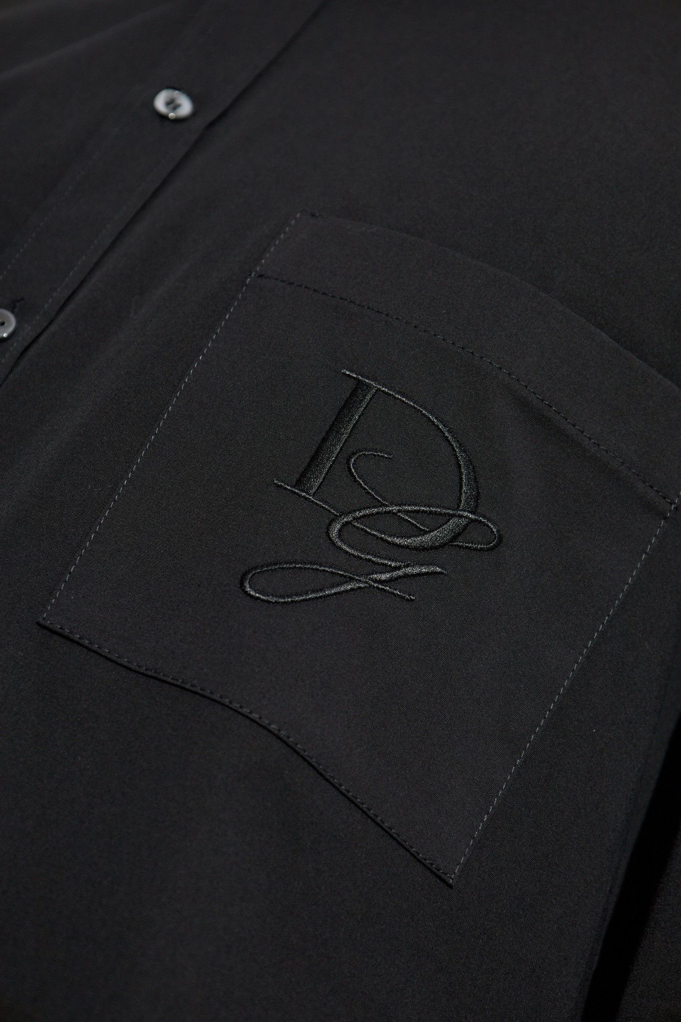 Dolce & Gabbana o1s22i1n0225 Embroidered Pocket Shirt in Black Size US M / EU 48-50 / 2 - 5 Thumbnail