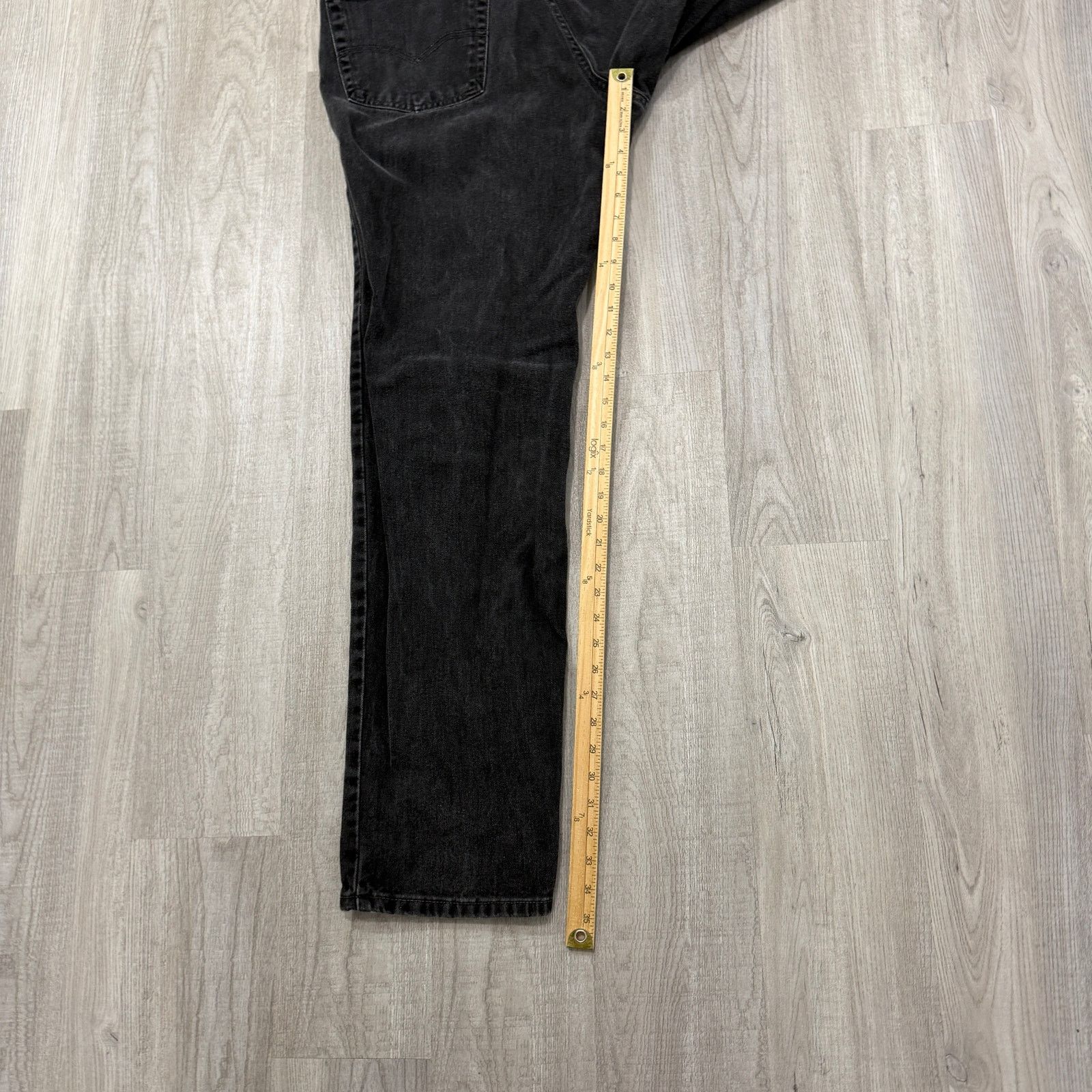 Levi's Vintage Levis 550 Jeans Men's 38x36 Black Relaxed Fit Denim Size US 38 / EU 54 - 9 Thumbnail