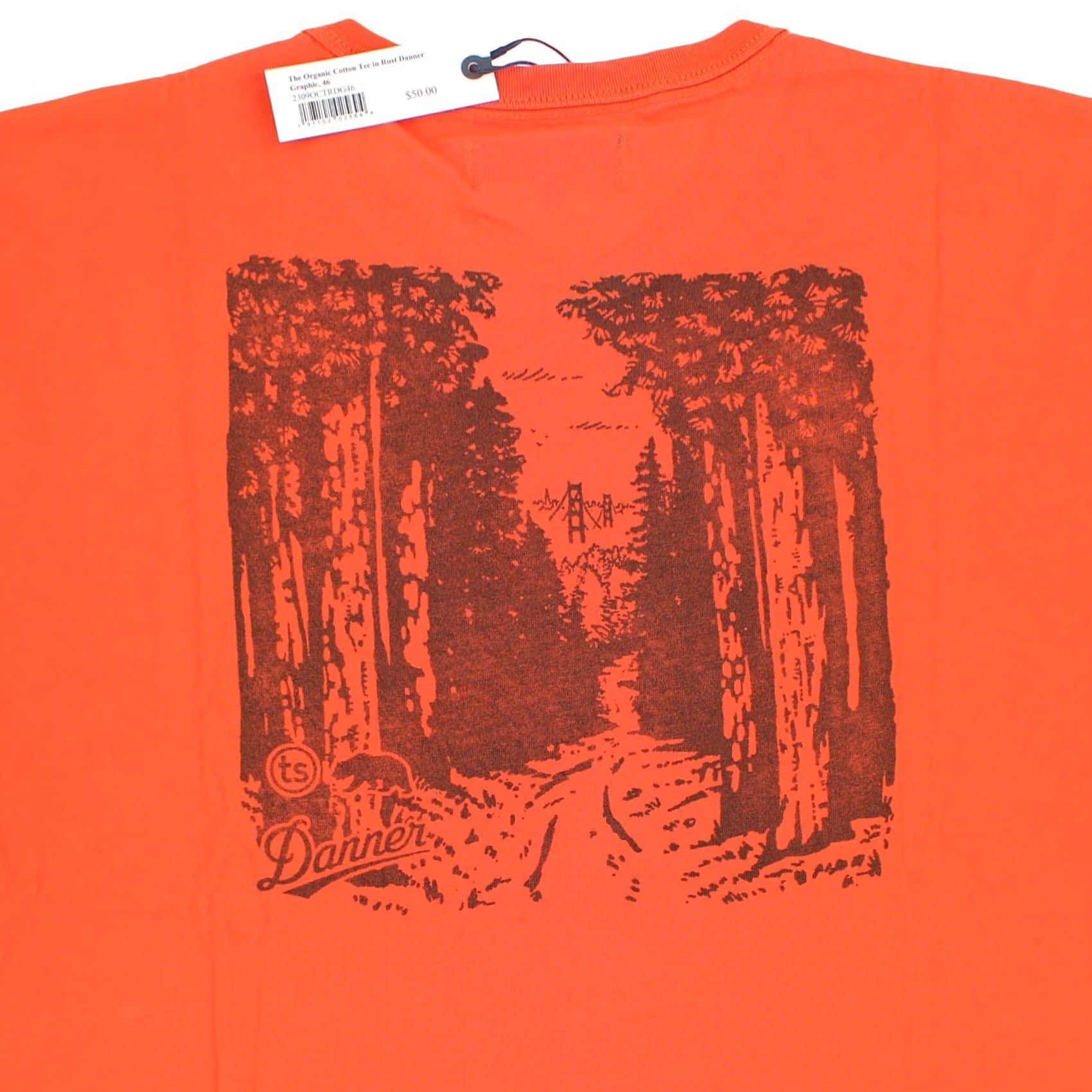 Taylor Stitch Taylor Stitch Shirt 2XL Men Orange Cotton Tee Danner Ridge & River Collection Graphic Print Size US XXL / EU 58 / 5 - 2 Thumbnail