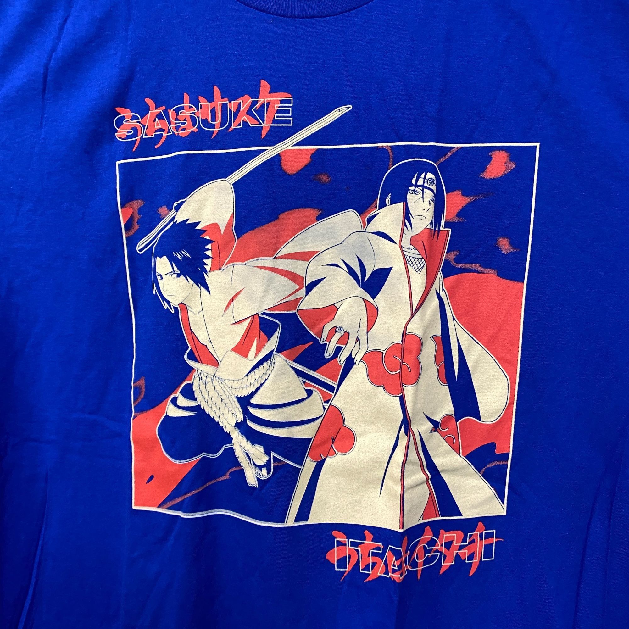 Anime Naruto Sasuke Blue Anime Tshirt size Extra Large Size US XL / EU 56 / 4 - 2 Thumbnail