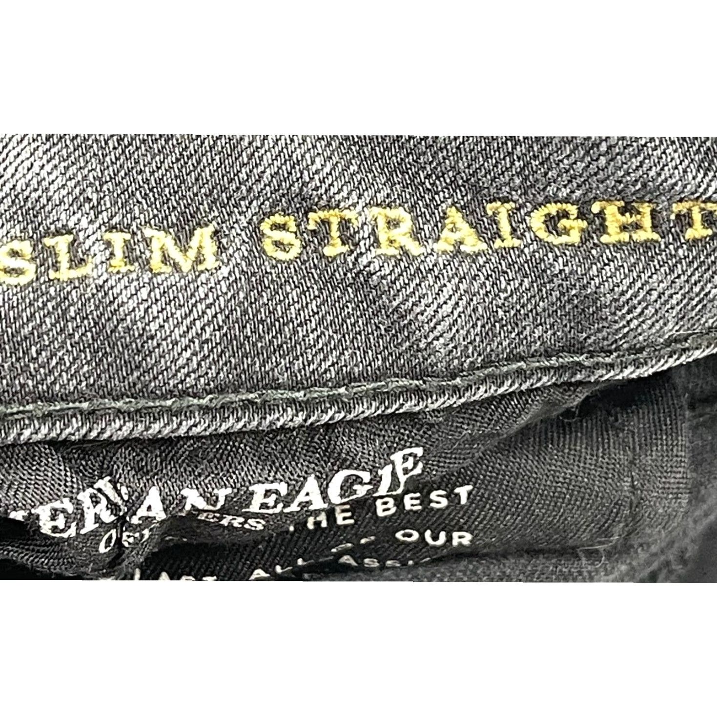 American Eagle Outfitters American Eagle Jeans Men 30x36 Slim Straight Denim Gray 5-Pocket Stretch Casual Grunge Vintage No (remove? vintage says No; not allowed to add info). Size US 30 / EU 46 - 5 Thumbnail
