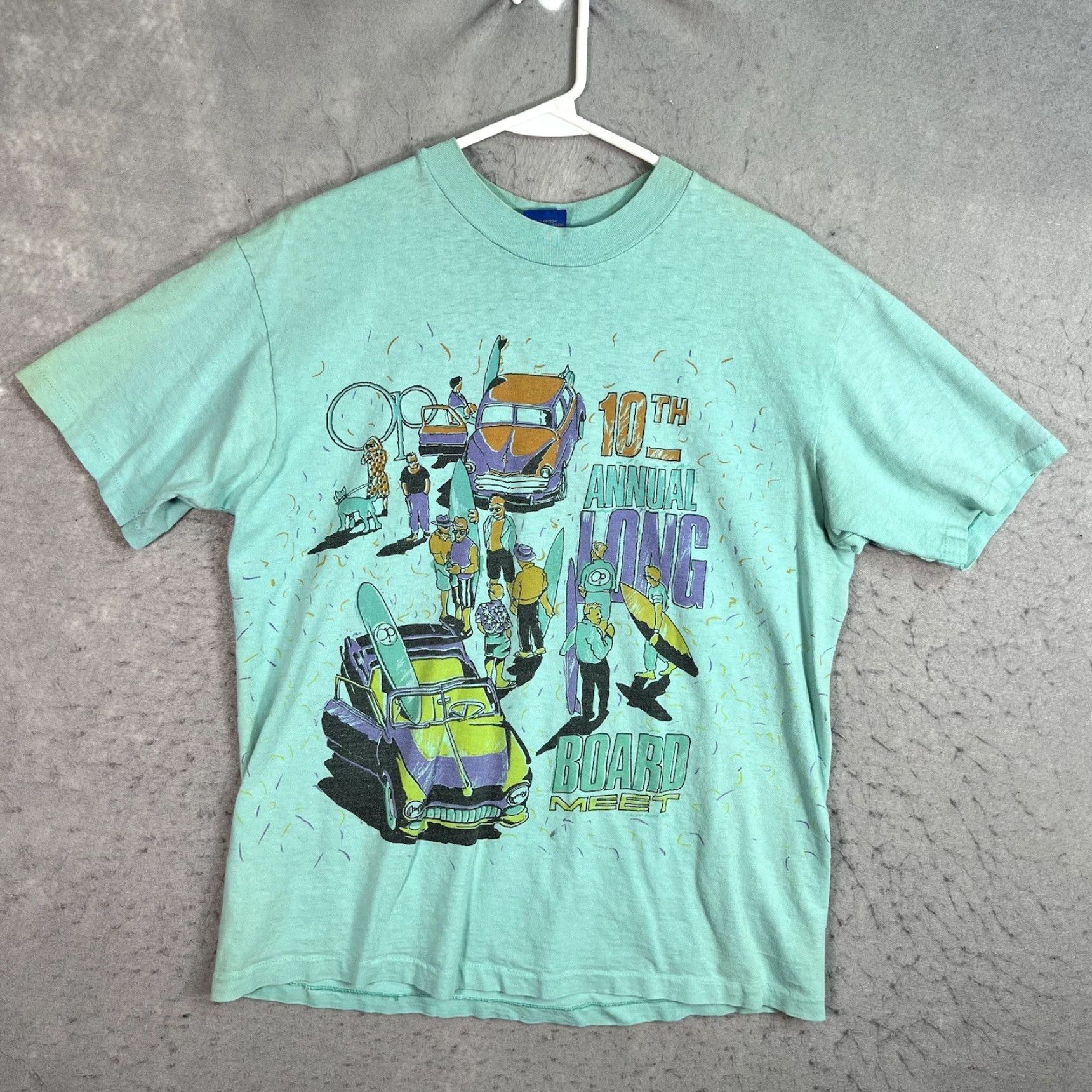 Ocean Pacific VINTAGE Ocean Pacific Shirt Mens Adult Large Blue 1980s Graphic Tee Sportswear/Beach Ocean Pacific Logo 80s Mens L Blue Size US L / EU 52-54 / 3 - 2 Thumbnail