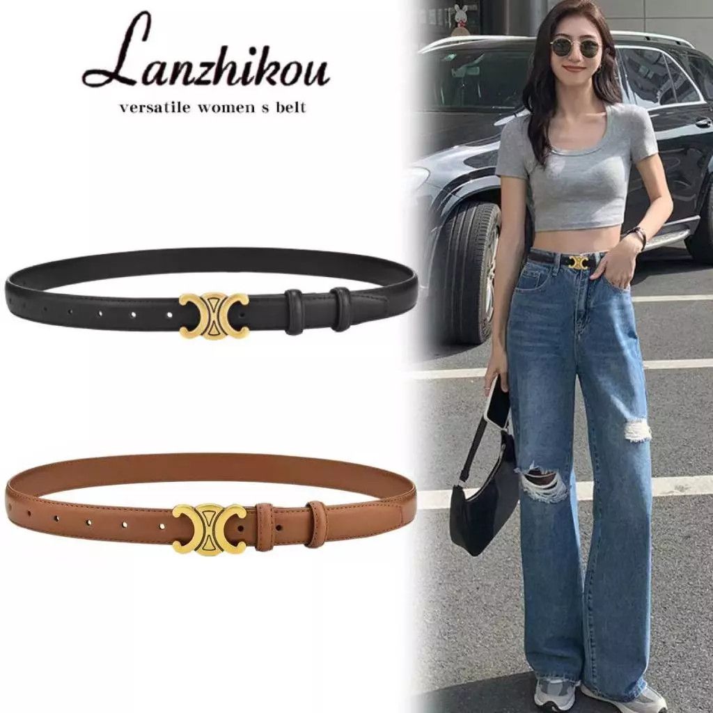 Vintage Korean Fashion Leather Belt – Stylish, Modern, and Versatile Size ONE SIZE - 2 Thumbnail