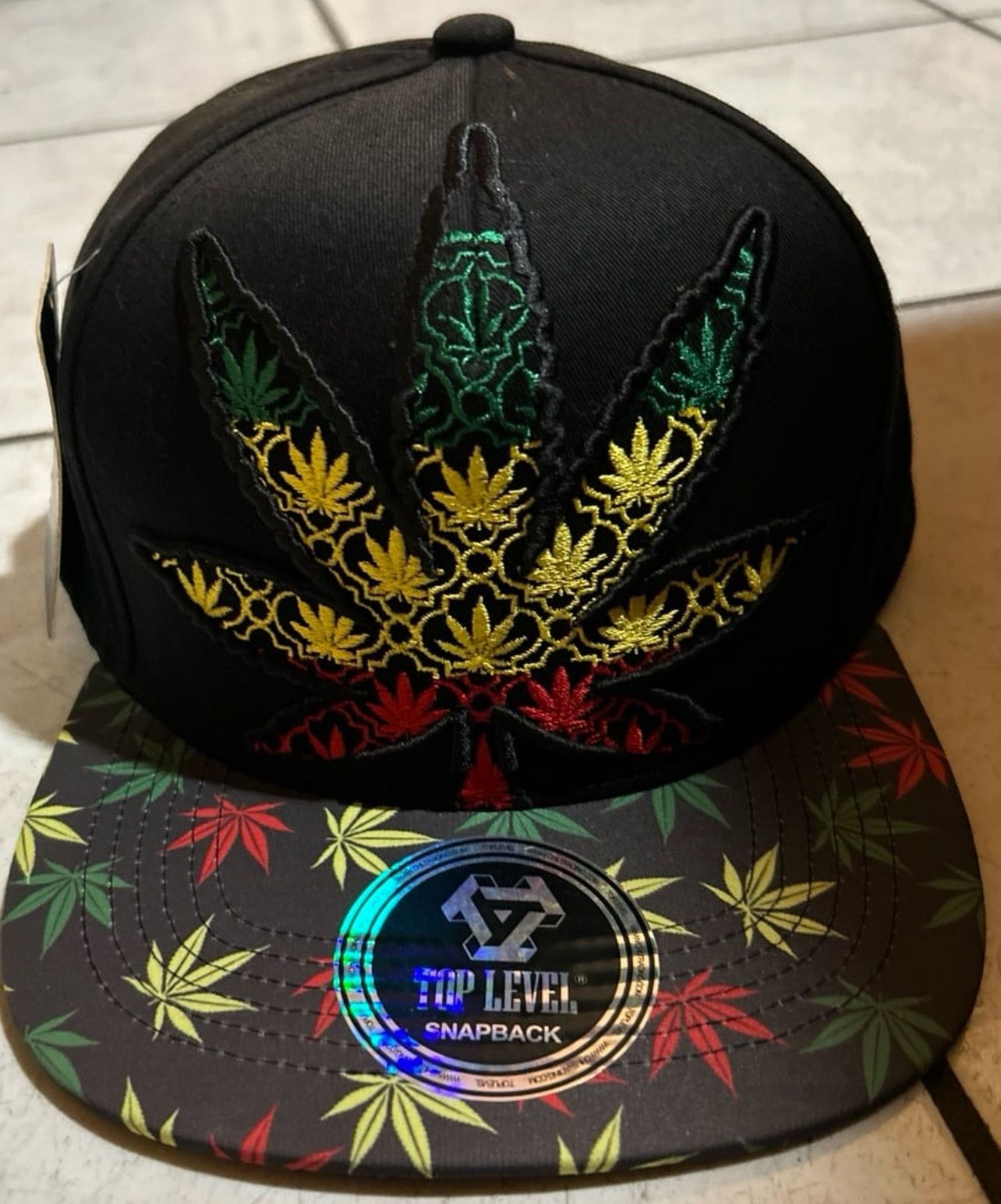 Other Top Level Marijauna Snapback Adjustable 100% Cotton Cap Hat Size ONE SIZE - 1 Thumbnail