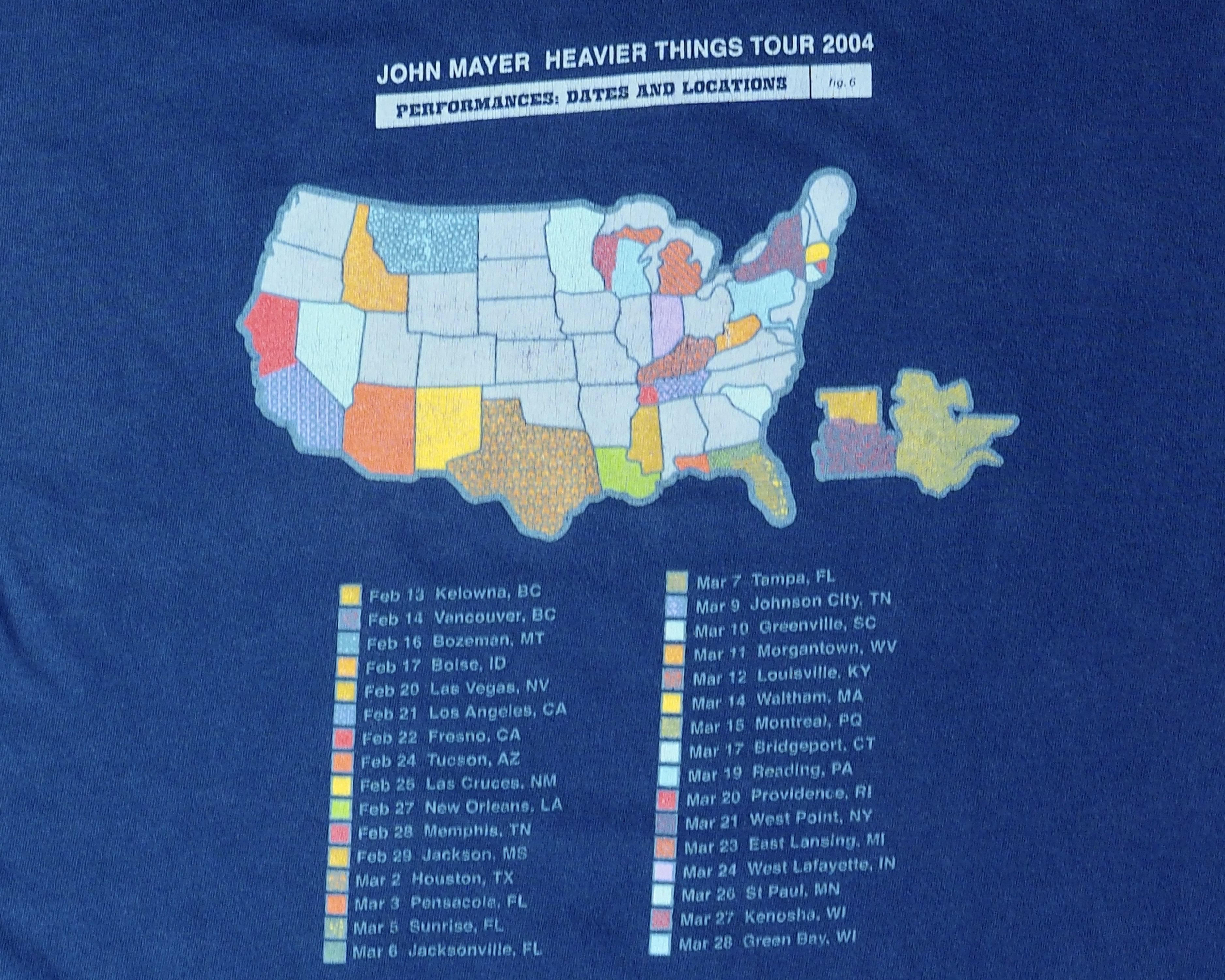 Vintage Vintage 2003 John Mayer Heavier Things Shirt Large Size US L / EU 52-54 / 3 - 9 Thumbnail
