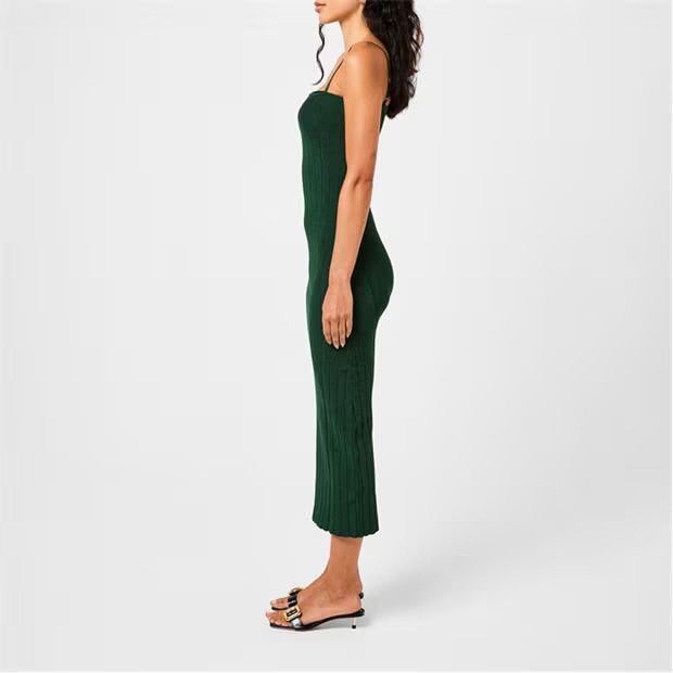 Jacquemus o1g2r1mq1024 Maxi Dress in Dark Green Size S / US 4 / IT 40 - 5 Thumbnail